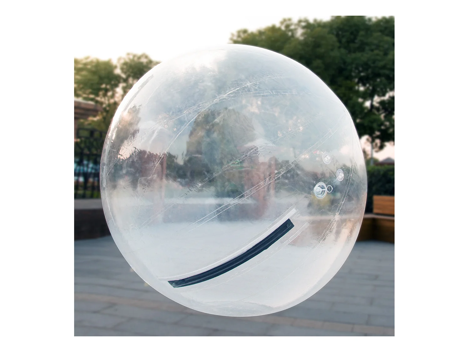 Boule de Zorb Gonflable SucceBuy 2M Marche sur l'Eau avec Fermeture Éclair Allemande en PVC