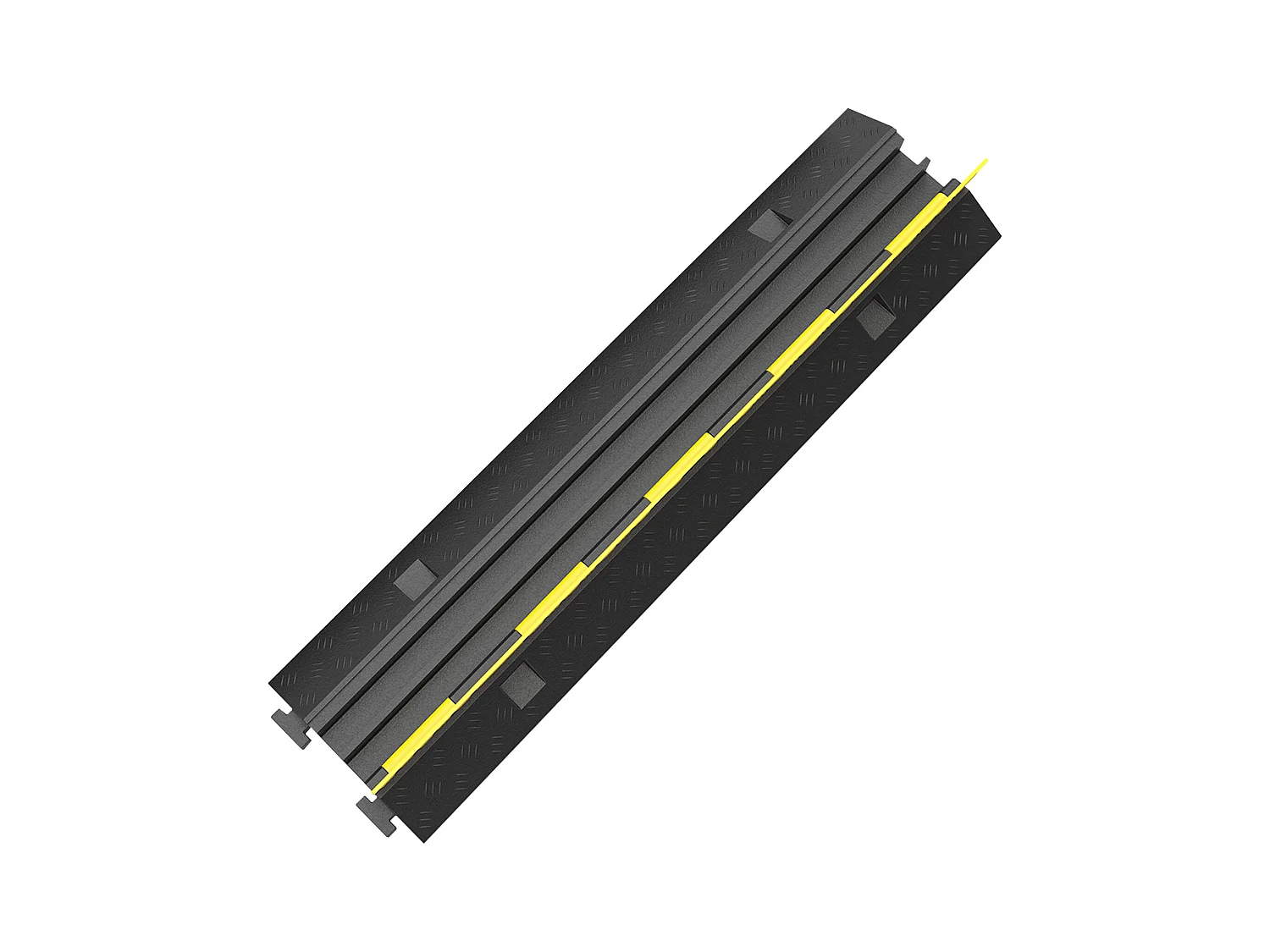 3 Pcs Rubber Cable Protector Ramp SucceBuy, 2-Channel, 40 "x9.8 "x2", Vehicle Wire Cover (Cache-Câble pour Véhicule)
