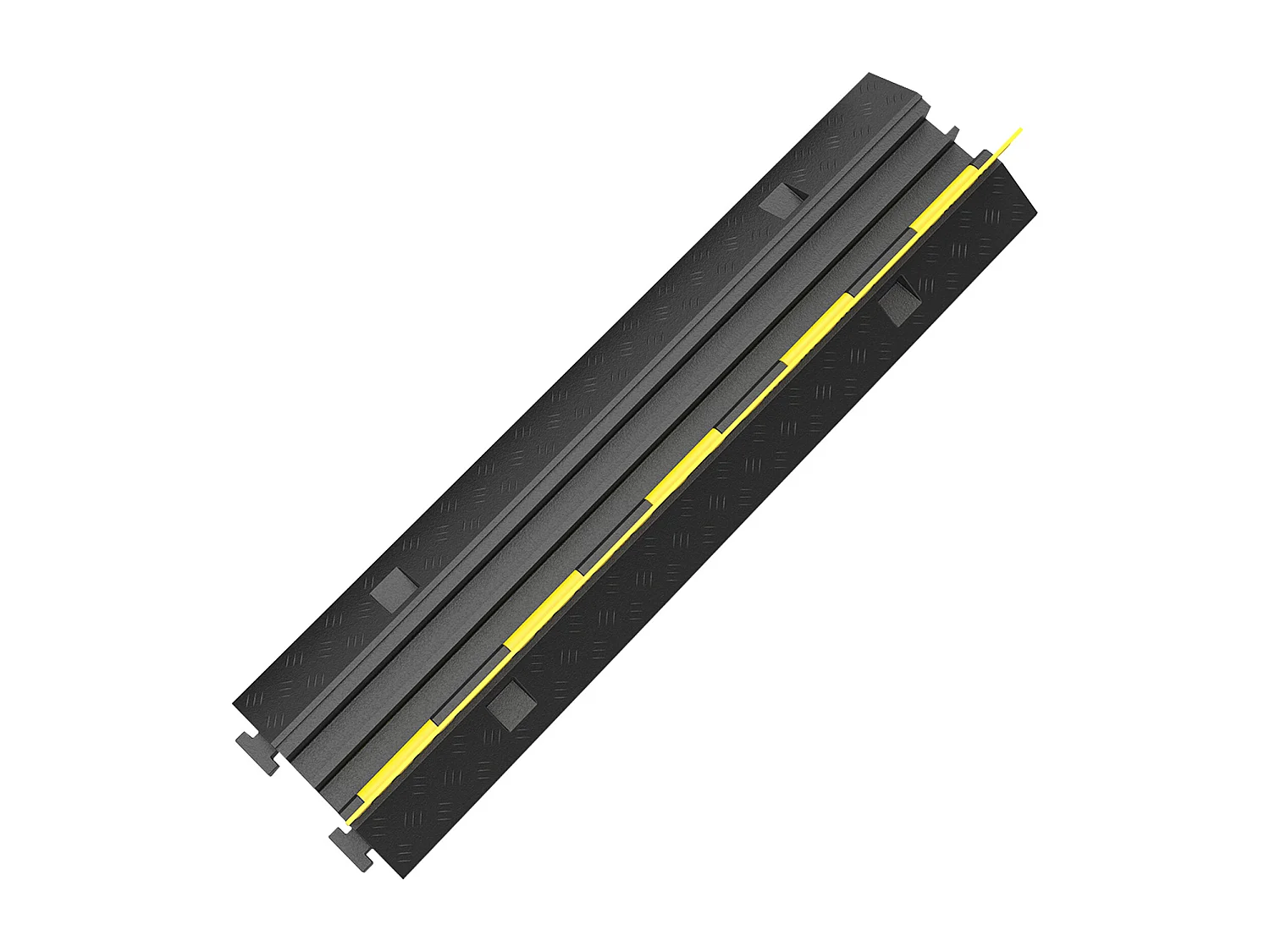 3 Pcs Rubber Cable Protector Ramp SucceBuy, 2-Channel, 40 "x9.8 "x2", Vehicle Wire Cover (Cache-Câble pour Véhicule)