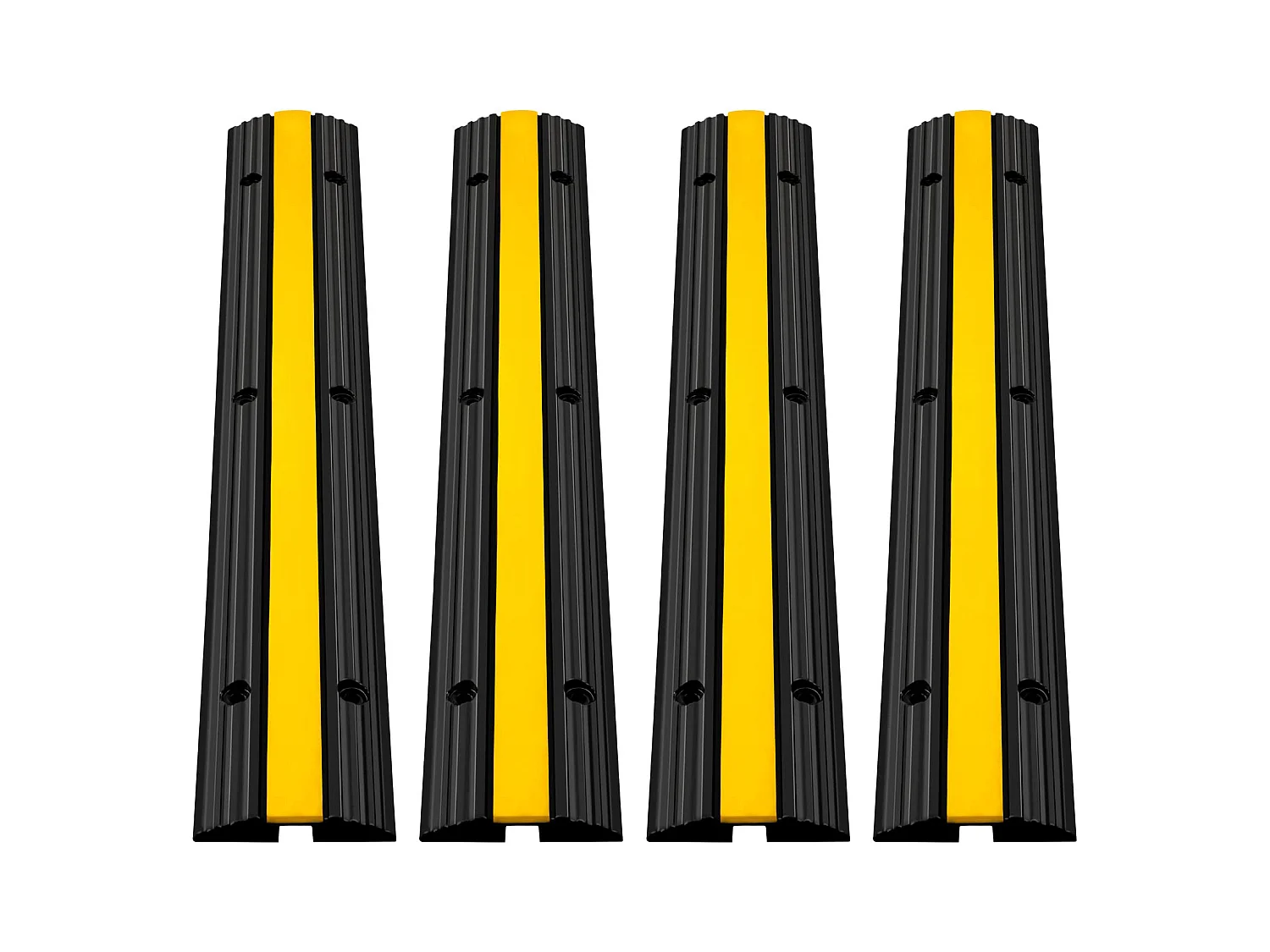 Pont de Câbles pour Camion Caoutchouc à 1 Canal SucceBuy très résistantes, Capacité de Charge de 8165kg, pour Câble, Ralentisseur de Vitesse