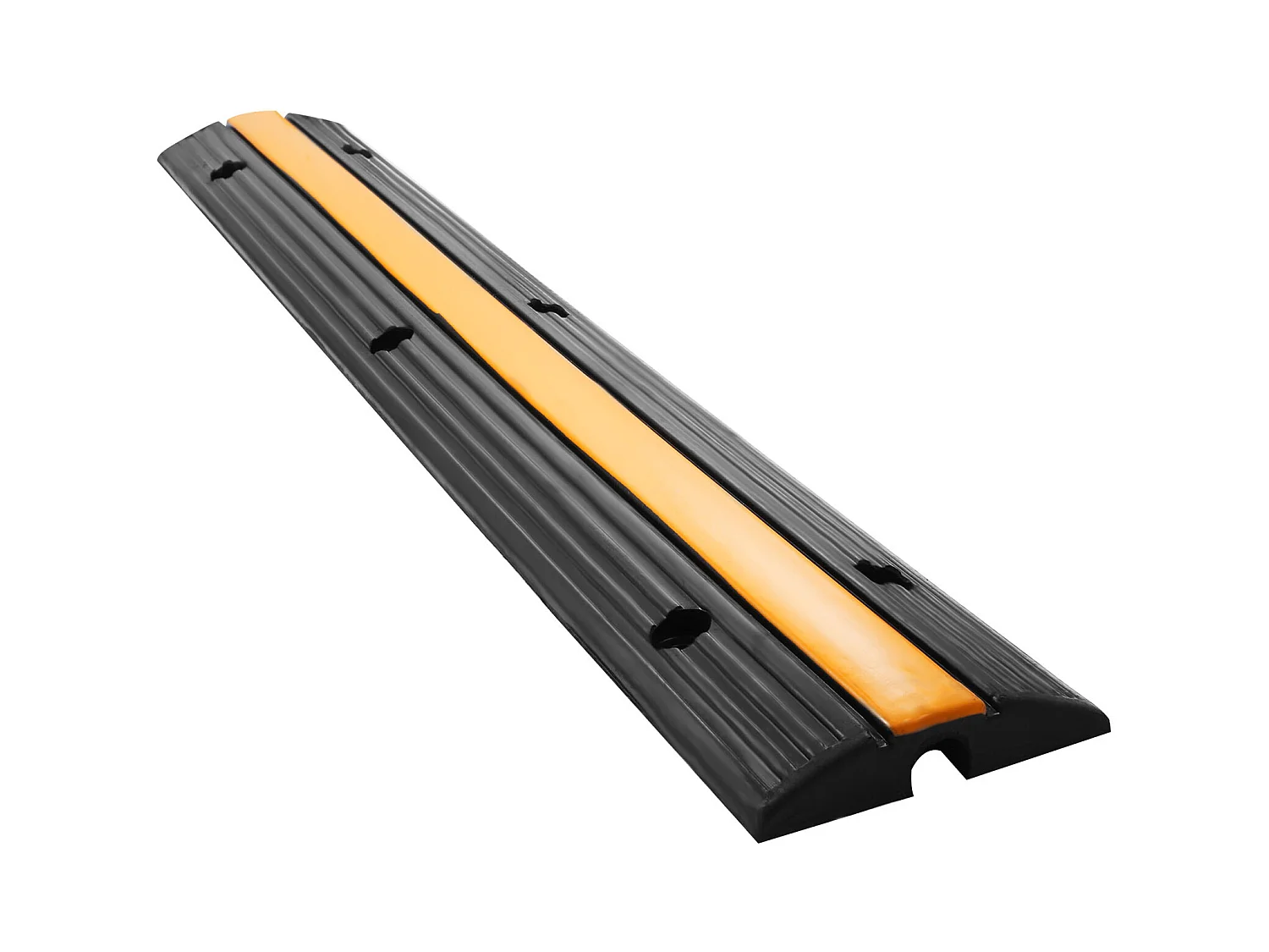 Pont de Câbles pour Camion Caoutchouc à 1 Canal SucceBuy très résistantes, Capacité de Charge de 8165kg, pour Câble, Ralentisseur de Vitesse