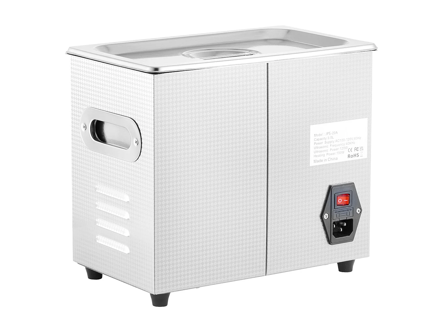 Nettoyeur Ultrasonique Professionnel SucceBuy de 2.85L, Minuterie Numérique et Chauffage, Acier Inoxydable