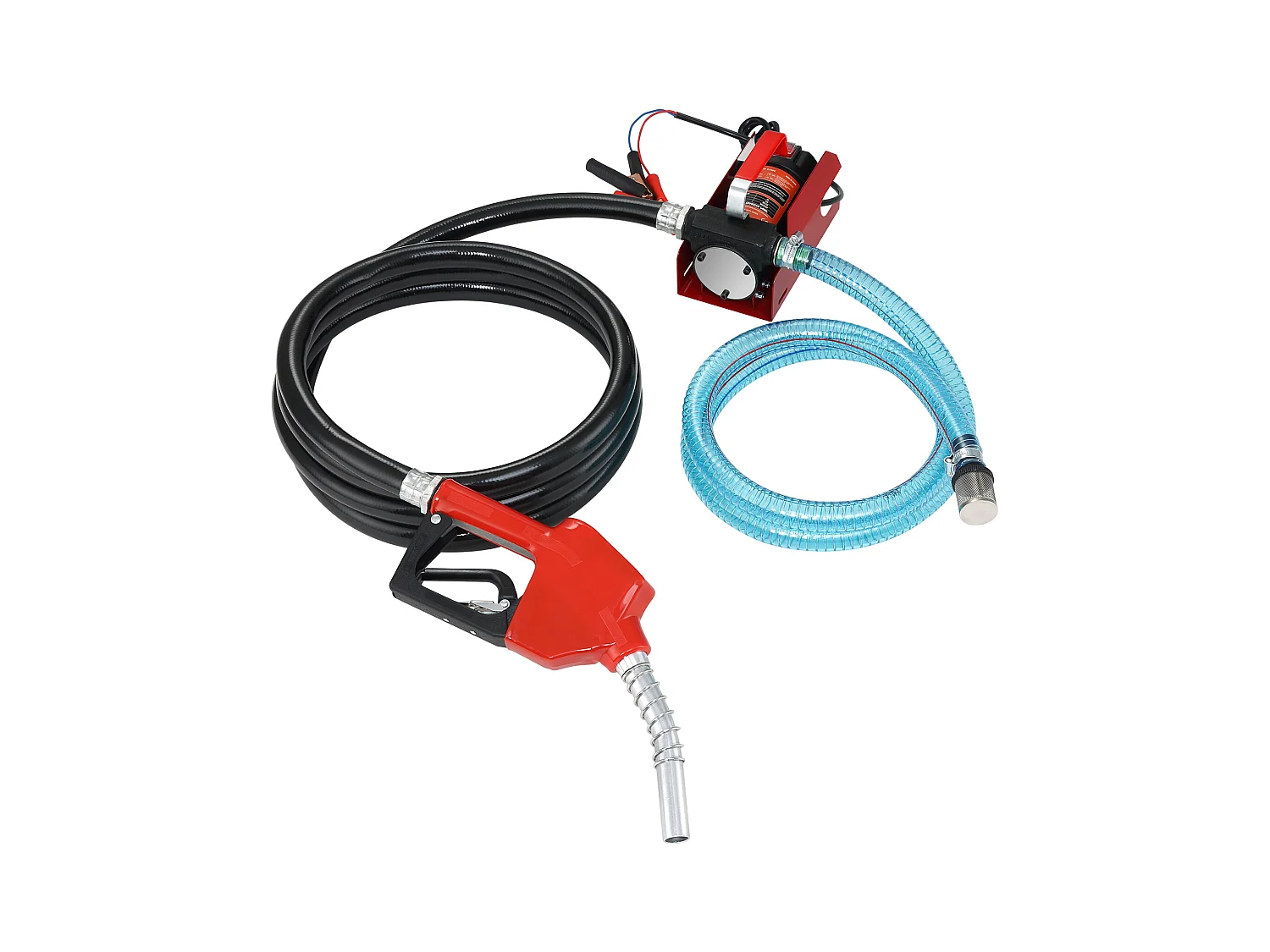 Pompe de Transfert SucceBuy de Carburant Diesel Électrique 12V DC 10GPM Tuyaux de Buse