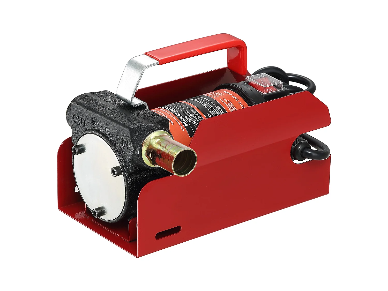 Pompe de Transfert SucceBuy de Carburant Diesel Électrique 12V DC 10GPM Tuyaux de Buse