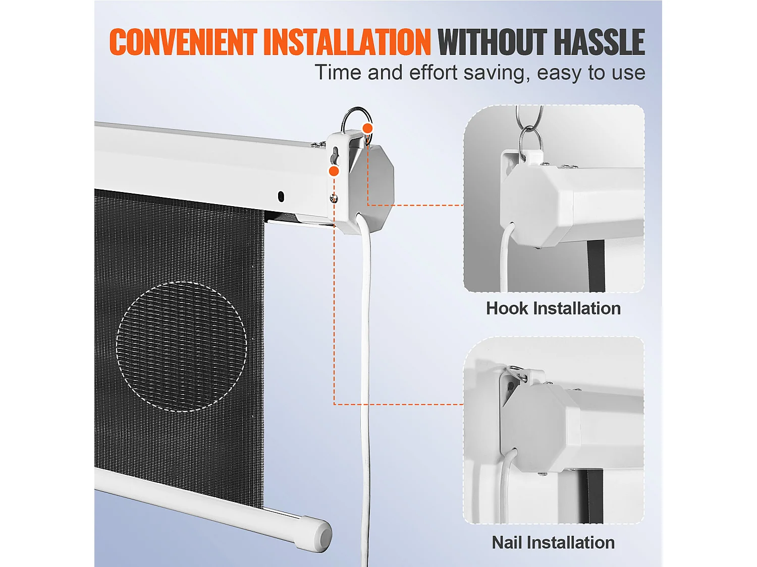 Écran de Projection Motorisé SucceBuy, 254 cm, Rapport d'Aspect 16:9, 4K et 1080 Électrique