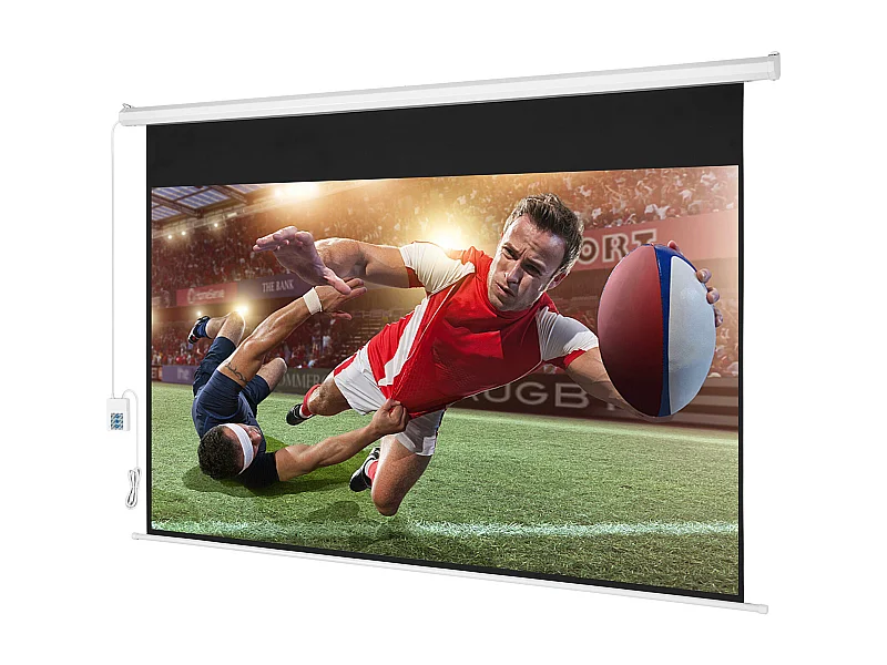 Motoriseerde Projectiescherm SucceBuy, 100 Inch, Aspect Ratio 16:9, 4K en 1080 Elektrisch