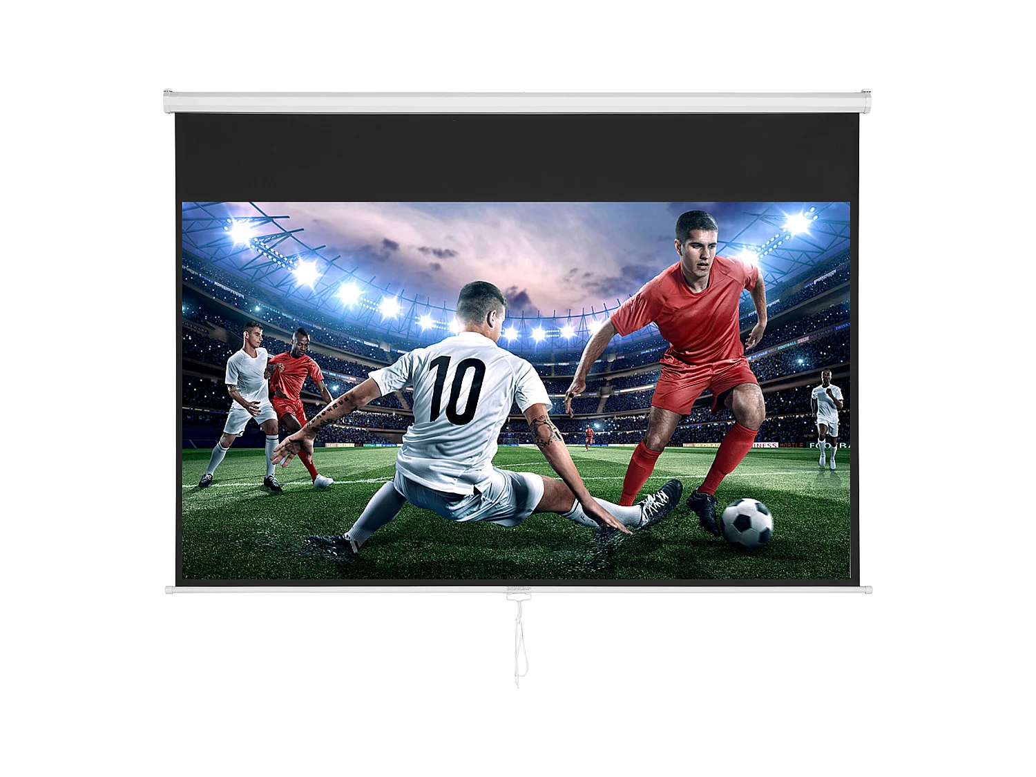 Écran de Projection Rétractable Manuel SucceBuy, 254 cm, Rapport d'Aspect 16:9, 4K, 1080 HD