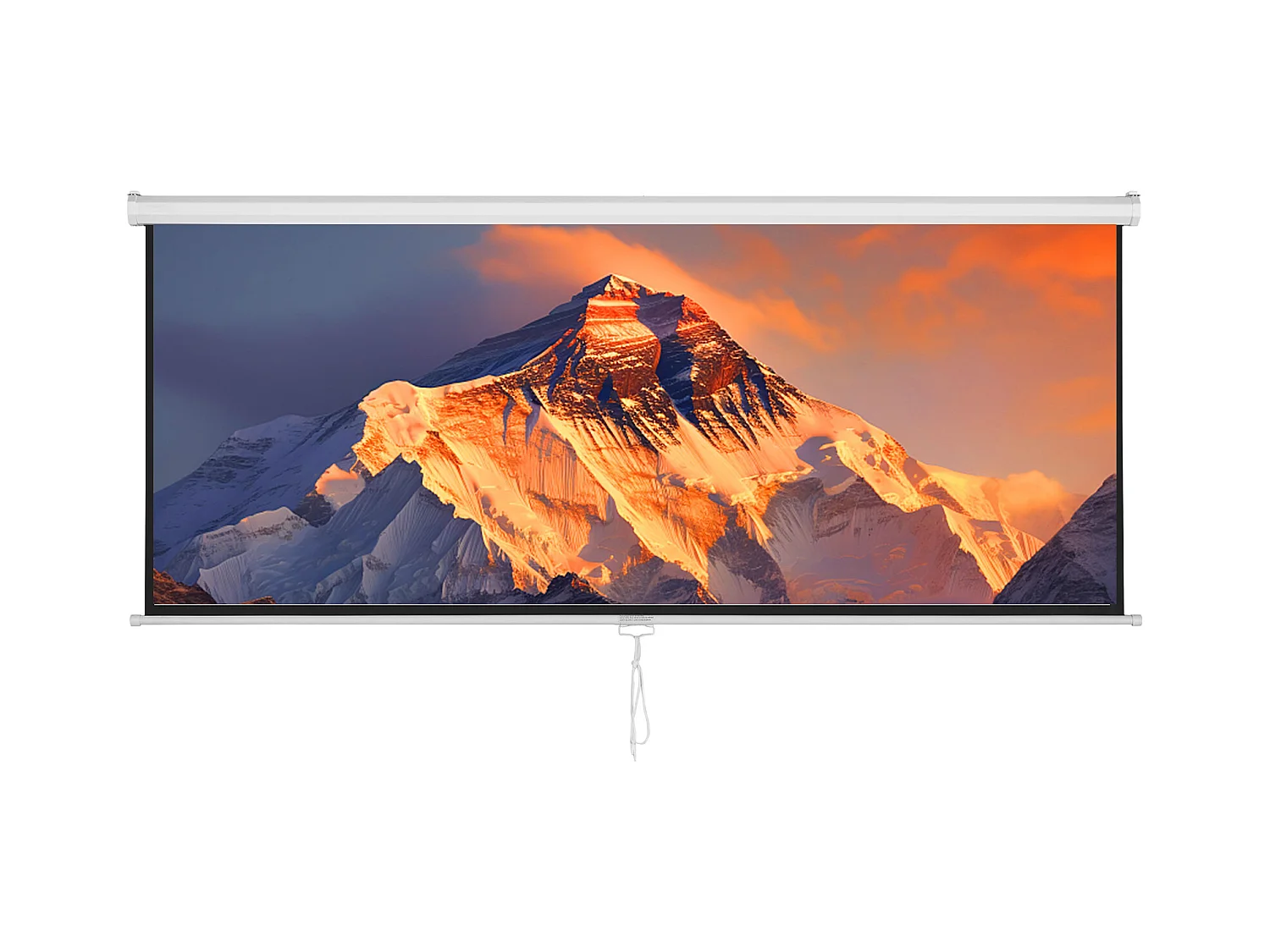 Écran de Projection Rétractable Manuel SucceBuy, 254 cm, Rapport d'Aspect 16:9, 4K, 1080 HD