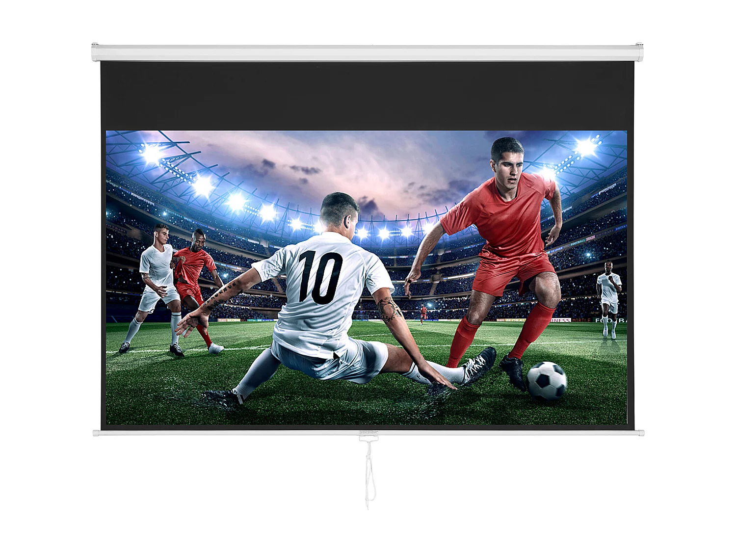 Écran de Projection Rétractable Manuel SucceBuy, 254 cm, Rapport d'Aspect 16:9, 4K, 1080 HD