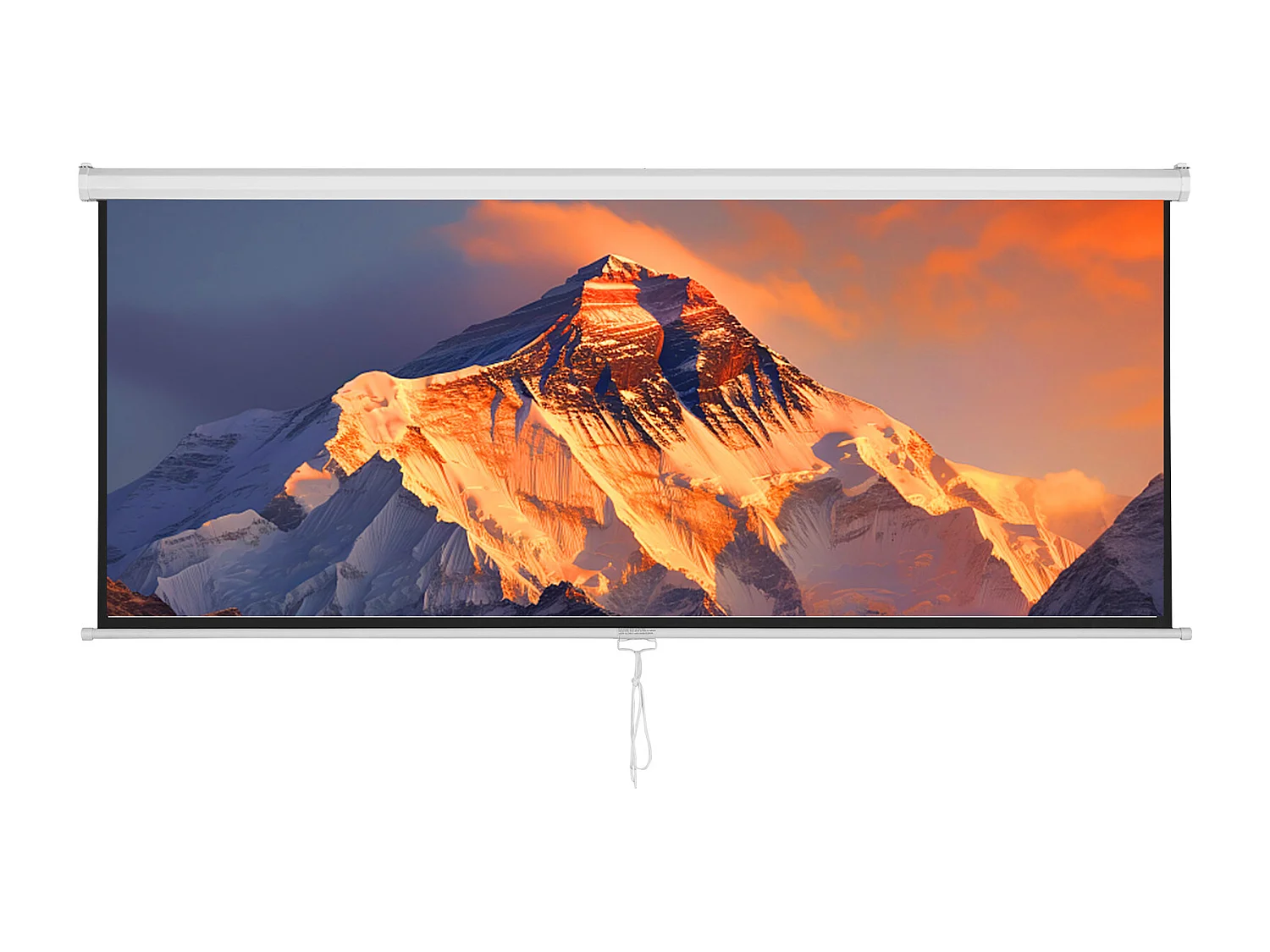 Écran de Projection Rétractable Manuel SucceBuy, 254 cm, Rapport d'Aspect 16:9, 4K, 1080 HD