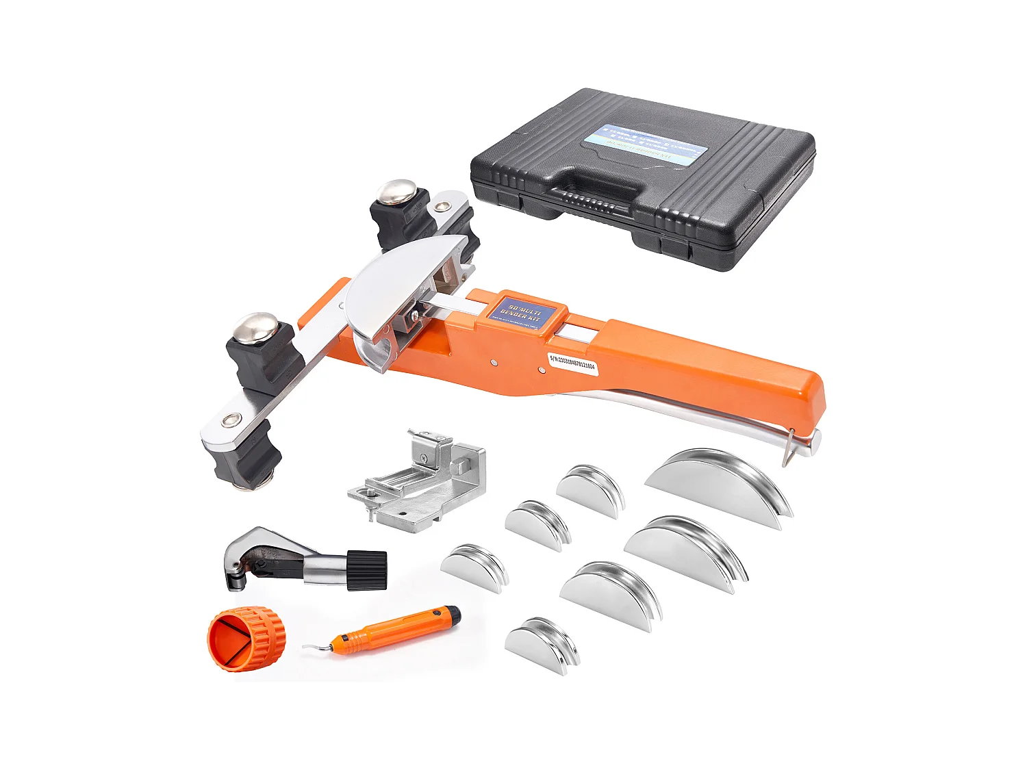 Giąsarka Rur z Zapadkami SucceBuy, 1/4"-7/8", z 7 Macierzami, Solidna, do Ogrzewania Podłogowego, Chłodzenia, Klimatyzacji i Systemów Hydraulicznych