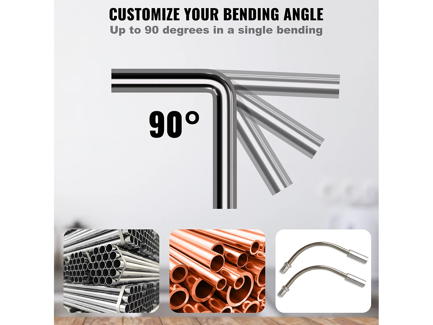 Cintreuse de Tubes à Cliquet SucceBuy, 1/4"-7/8", avec 7 Matrices, Robuste, pour le Chauffage par le Sol, la Réfrigération, la Climatisation
