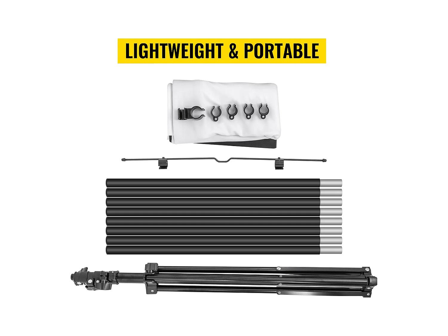 Écran de Projection sur Trépied SucceBuy de 100 pouces | 4K HD 16:9 | Cinéma Maison Portable