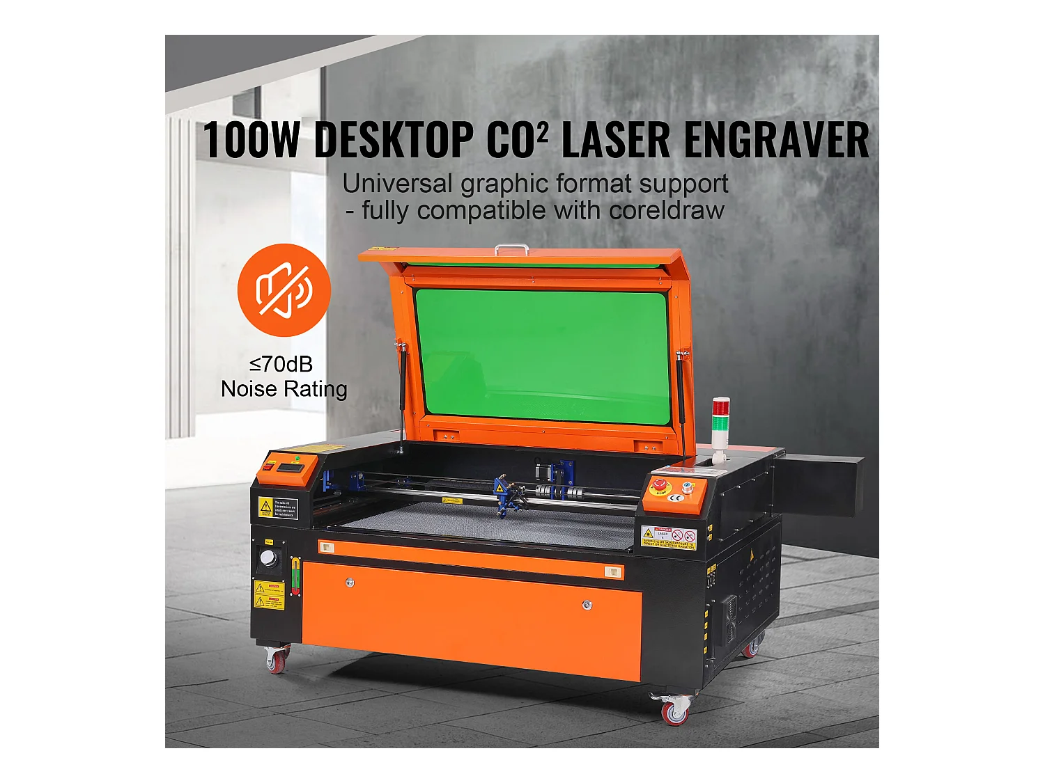 Graveur Laser CO₂ SucceBuy, Machine de Gravure et Découpe Laser 100 W, 600 x 900 mm, Panneau de Commande Numérique, pour le Bois, l’Acrylique et le Tissu