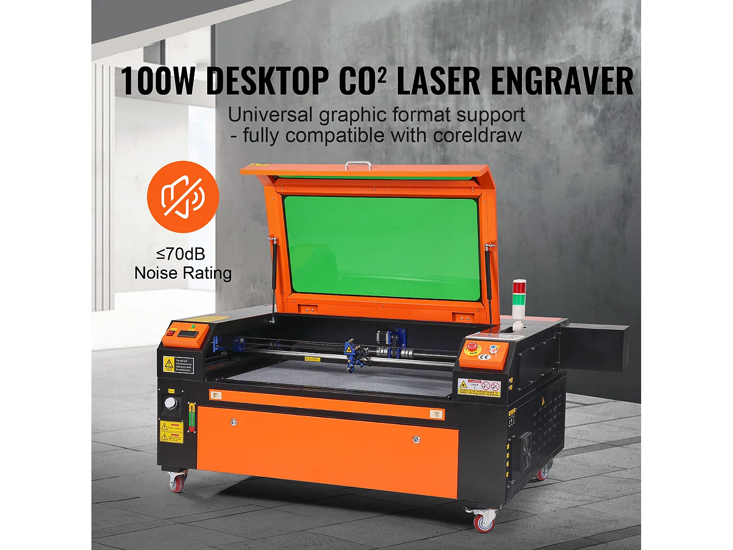 Graveur Laser CO₂ SucceBuy, Machine de Gravure et Découpe Laser 100 W, 600 x 900 mm, Panneau de Commande Numérique, pour le Bois, l’Acrylique et le Tissu