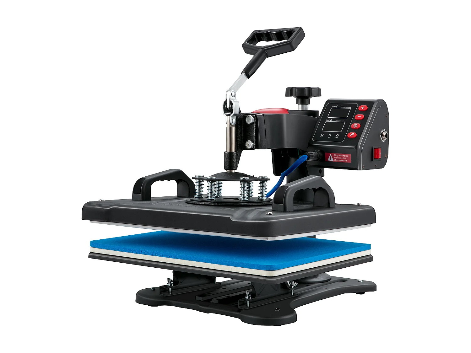 Presse à Chaud SucceBuy 12x15 pouces 5 en 1 pour Transfert par Sublimation - T-shirt, Assiette, Tasse à Café, Tasse