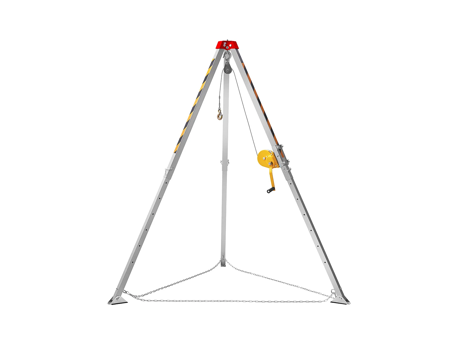 Tripod-Kit für begrenzten Raum SucceBuy, Fallschutz-Rettungst Tripod, Beine von 4 bis 7 Fuß, Tragfähigkeit 1200 lb