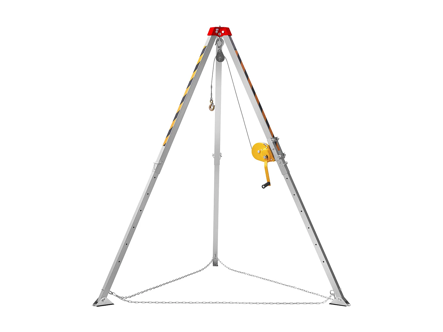 Kit de Tripé para Espaço Confinado SucceBuy, Tripé de Resgate Anti-deslize, Patas de 4 a 7 Pés, Capacidade de 1200 lb