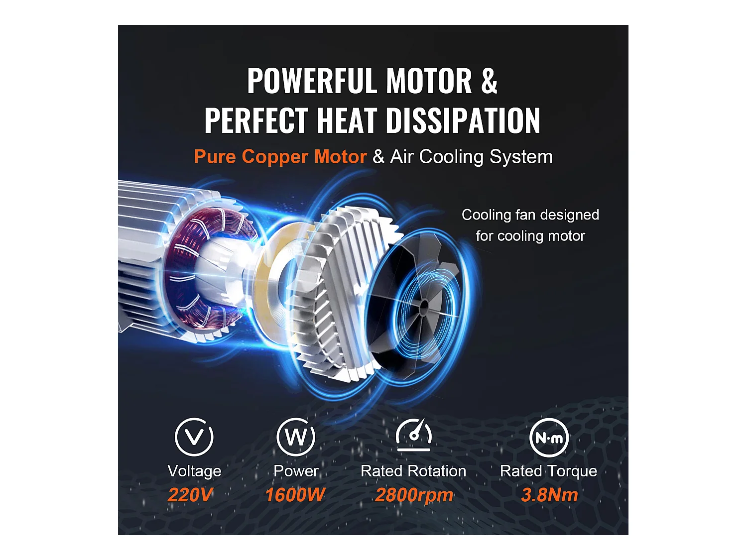 Palan Électrique SucceBuy de 2200 lb, Treuil de Grue, Télécommande Filaire, 1600 W 220 V