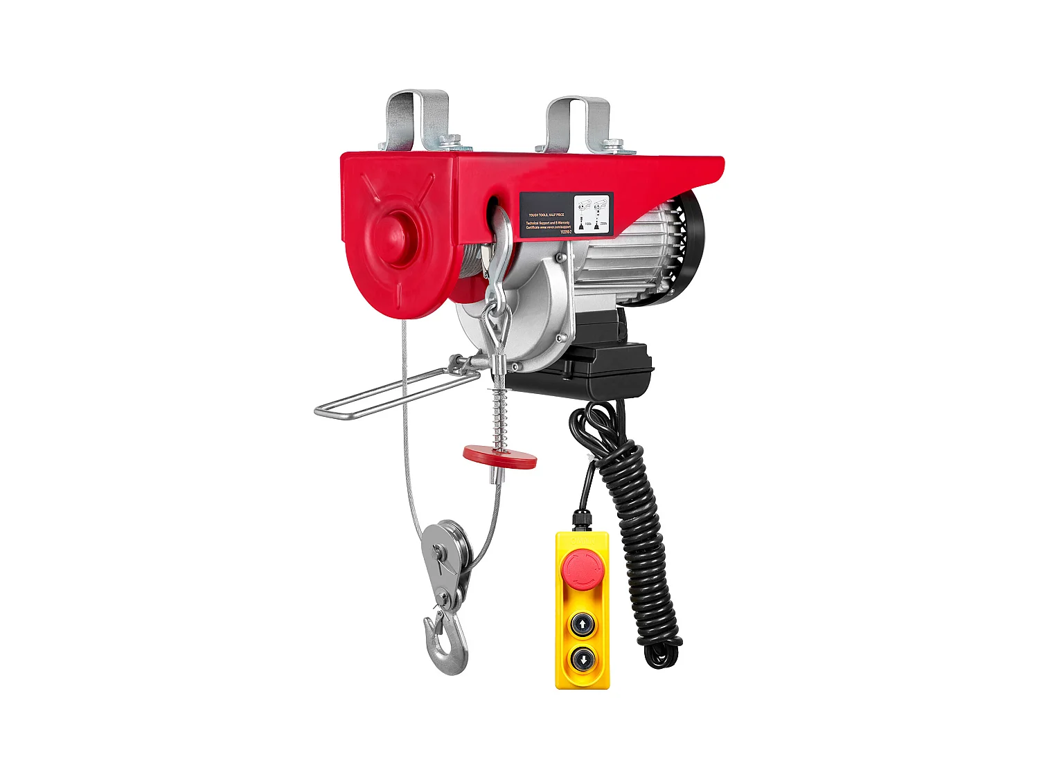 Palan Électrique SucceBuy de 2200 lb, Treuil de Grue, Télécommande Filaire, 1600 W 220 V