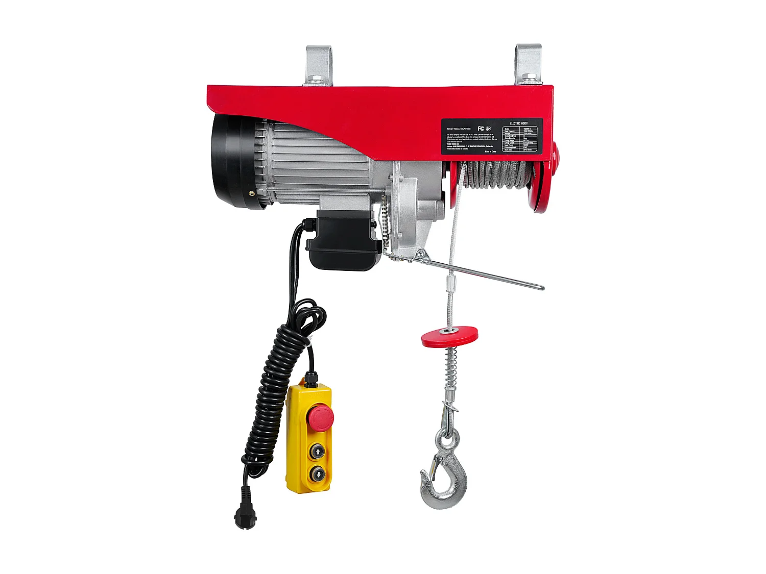 Palan Électrique SucceBuy de 2200 lb, Treuil de Grue, Télécommande Filaire, 1600 W 220 V
