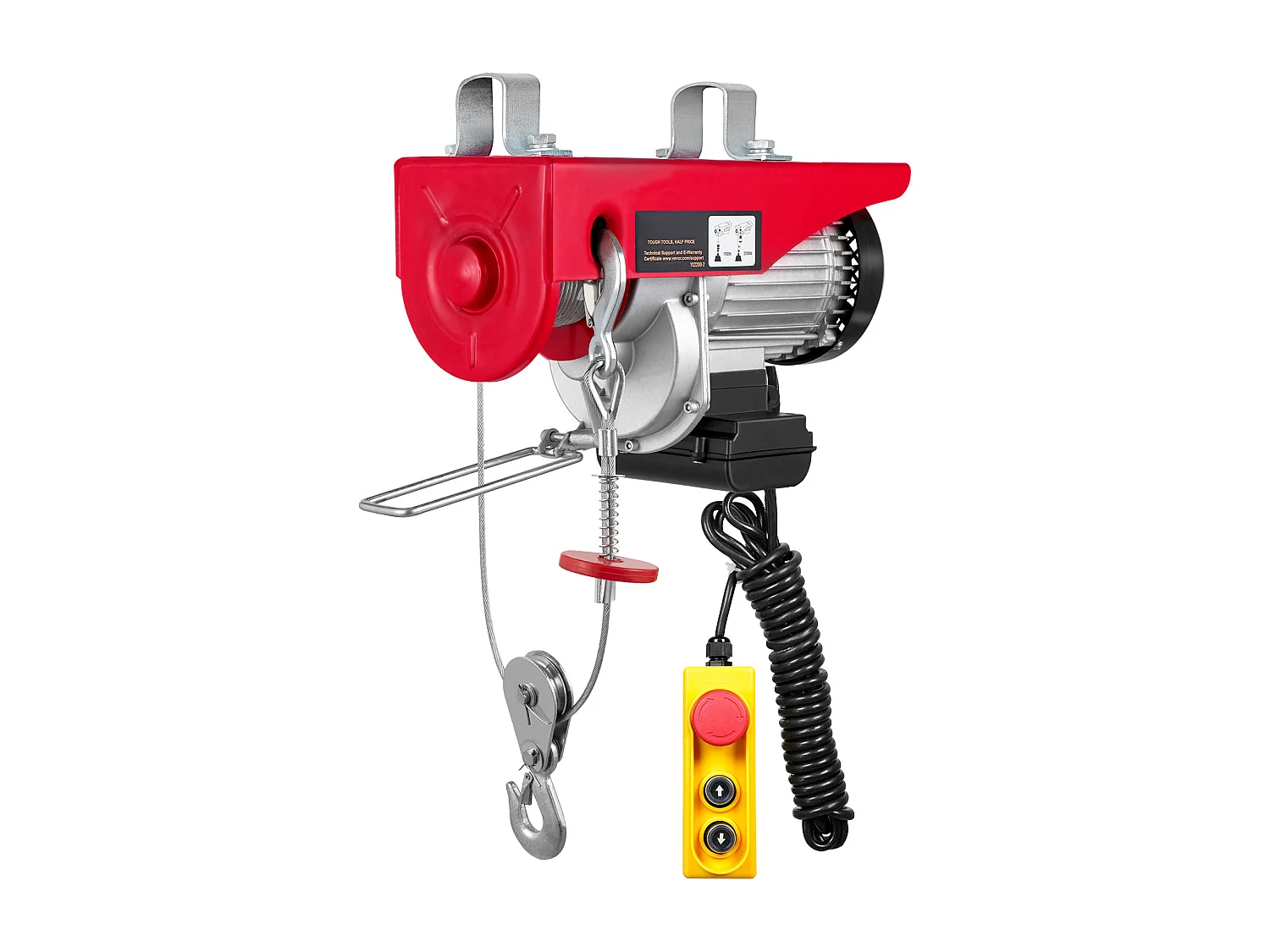 Palan Électrique SucceBuy de 2200 lb, Treuil de Grue, Télécommande Filaire, 1600 W 220 V