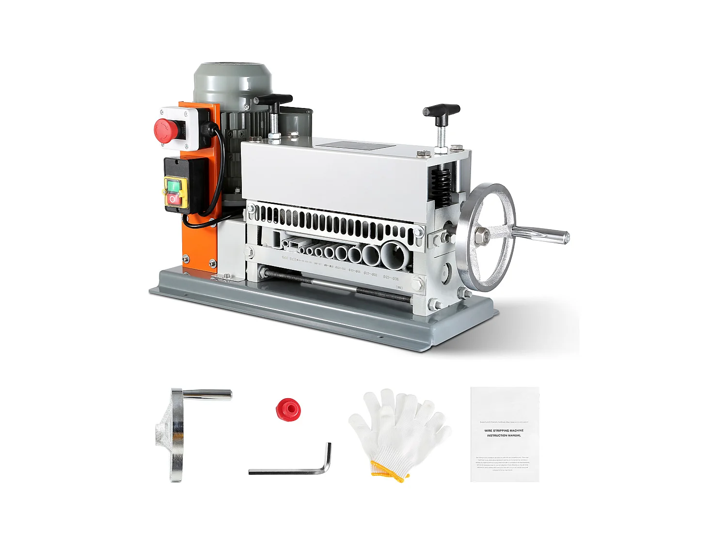 Elektrische/Manuelle Drahtabstrippmaschine SucceBuy, Kupferkabelabschneider, 0,06'' - 1,42'', Blau