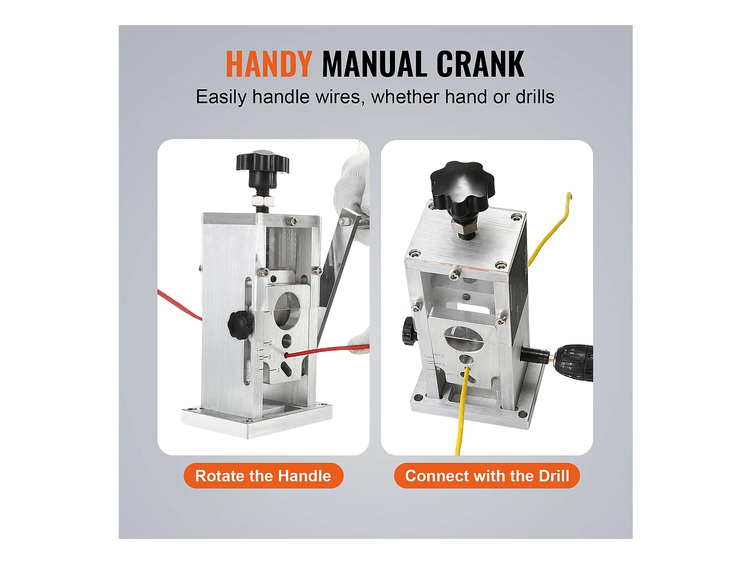Handmatige Draadontbladeringsmachine SucceBuy, 1,5 tot 40 mm Kabelontbladeraar, met Visuele Leiding