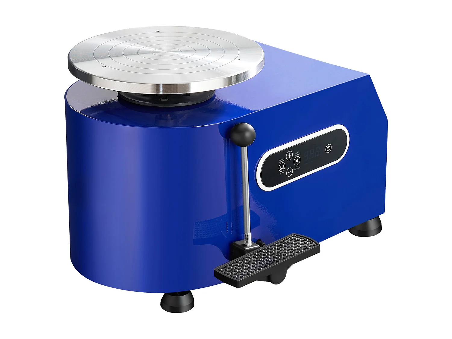 Roue de Poterie SucceBuy, Céramique de 28 cm, 450 W, Pédale, Outils de Sculpture et Tablier, pour Modéliser l’Artisanat Céramique