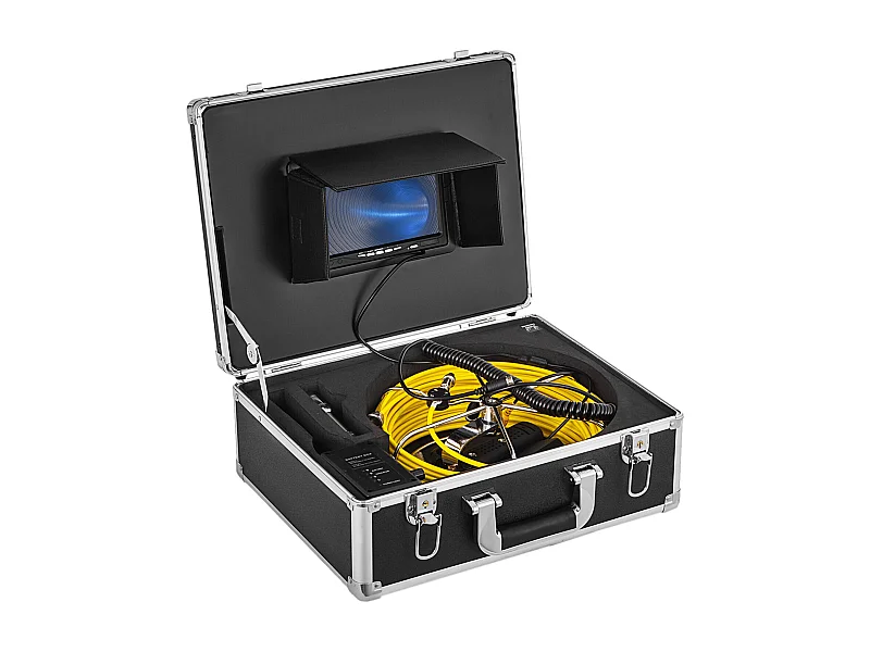 Caméra d'Inspection SucceBuy, Tuyau avec Caméra Endoscopique, Caméra d'Inspection, avec Sonde 512 Hz, 23 cm, Écran 720p, 50 m