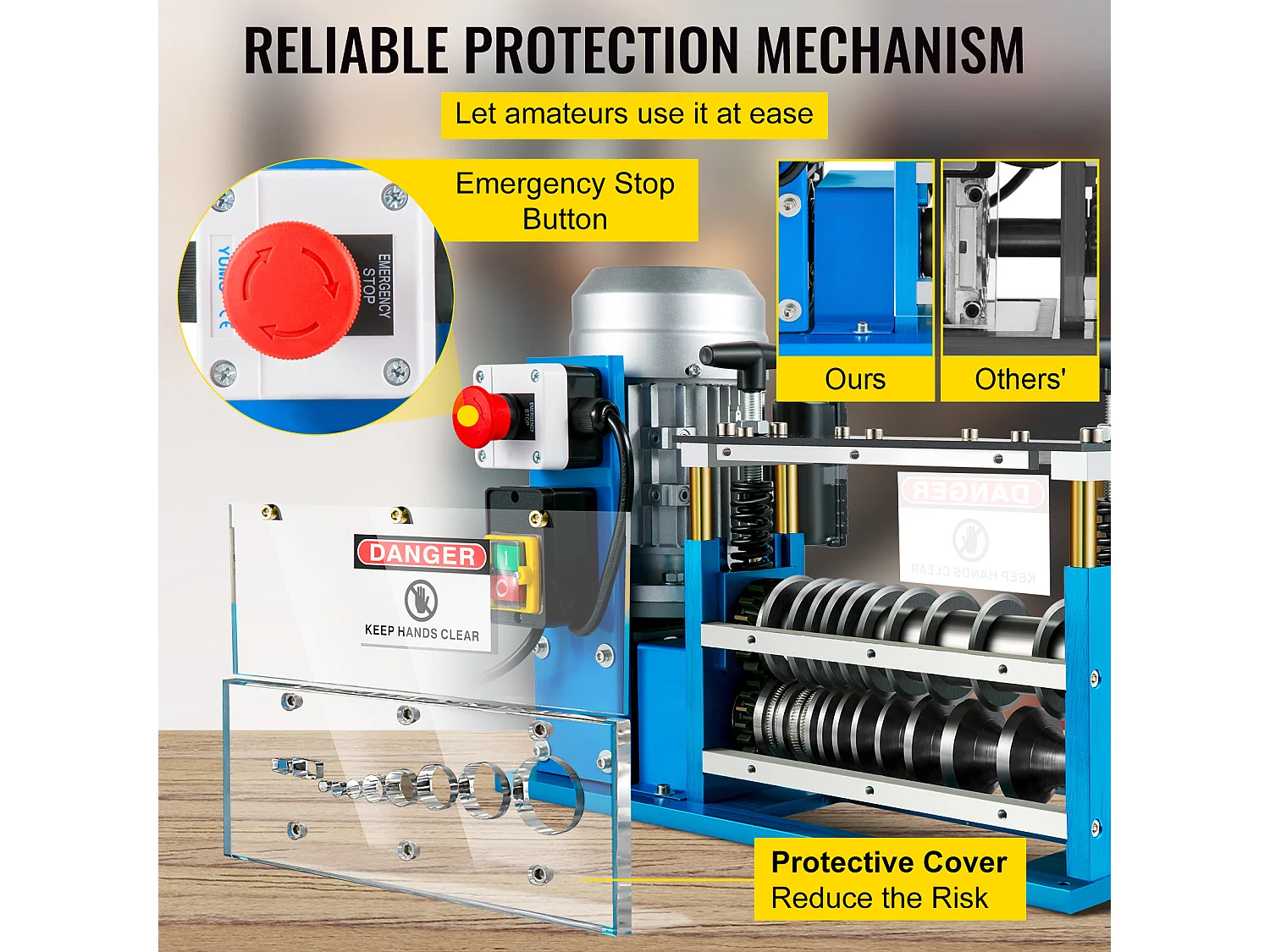 Elektrische Drahtabstrippmaschine SucceBuy, 0,06-1,49 Zoll, Starkstrom-Drahtabschneider