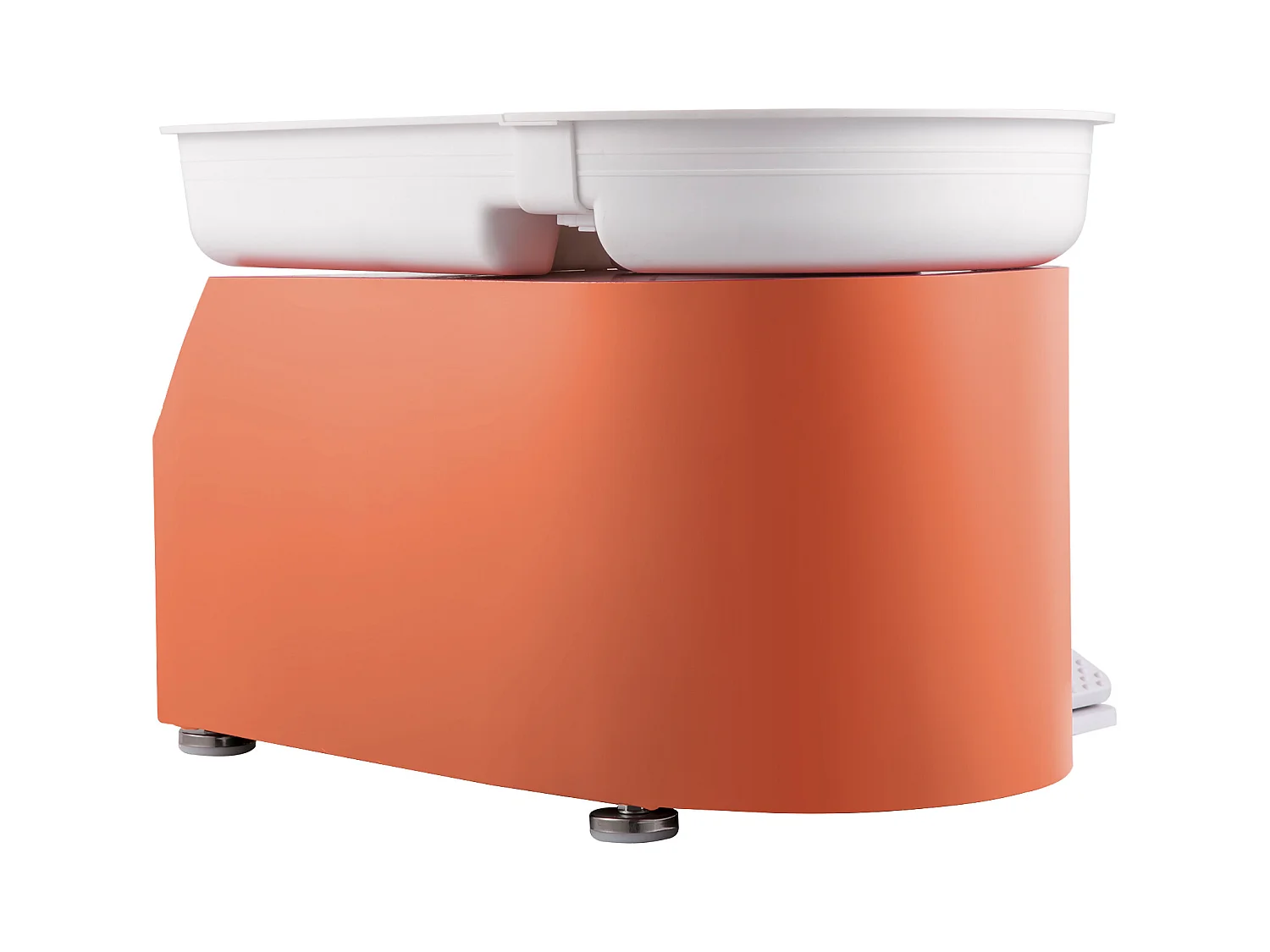 Roue de Poterie SucceBuy en Céramique Orange de 11 pouces avec Pédale et Outils de Sculpture (Roue de Poterie en Céramique avec Pédale)