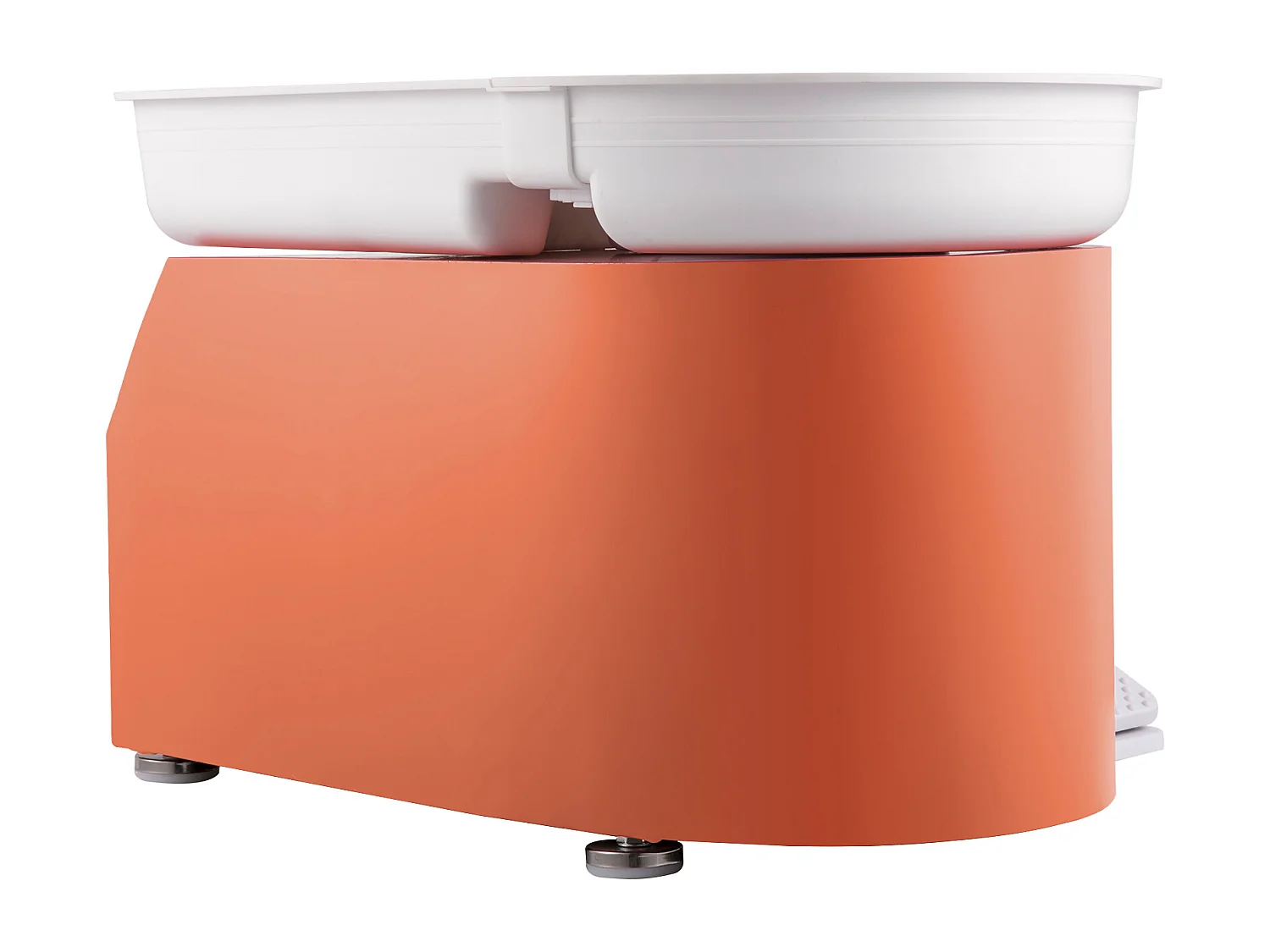 Roue de Poterie SucceBuy en Céramique Orange de 11 pouces avec Pédale et Outils de Sculpture (Roue de Poterie en Céramique avec Pédale)