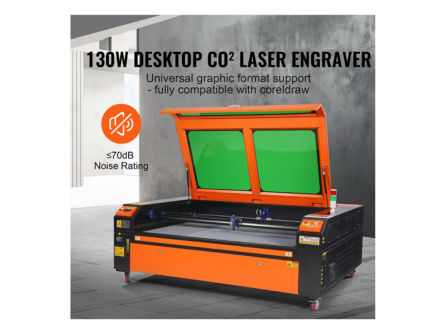 Graveur Laser CO₂ 130 W SucceBuy, Plateau 900x1400 mm, Panneau de Commande Numérique, pour le Bois, l’Acrylique et le Tissu