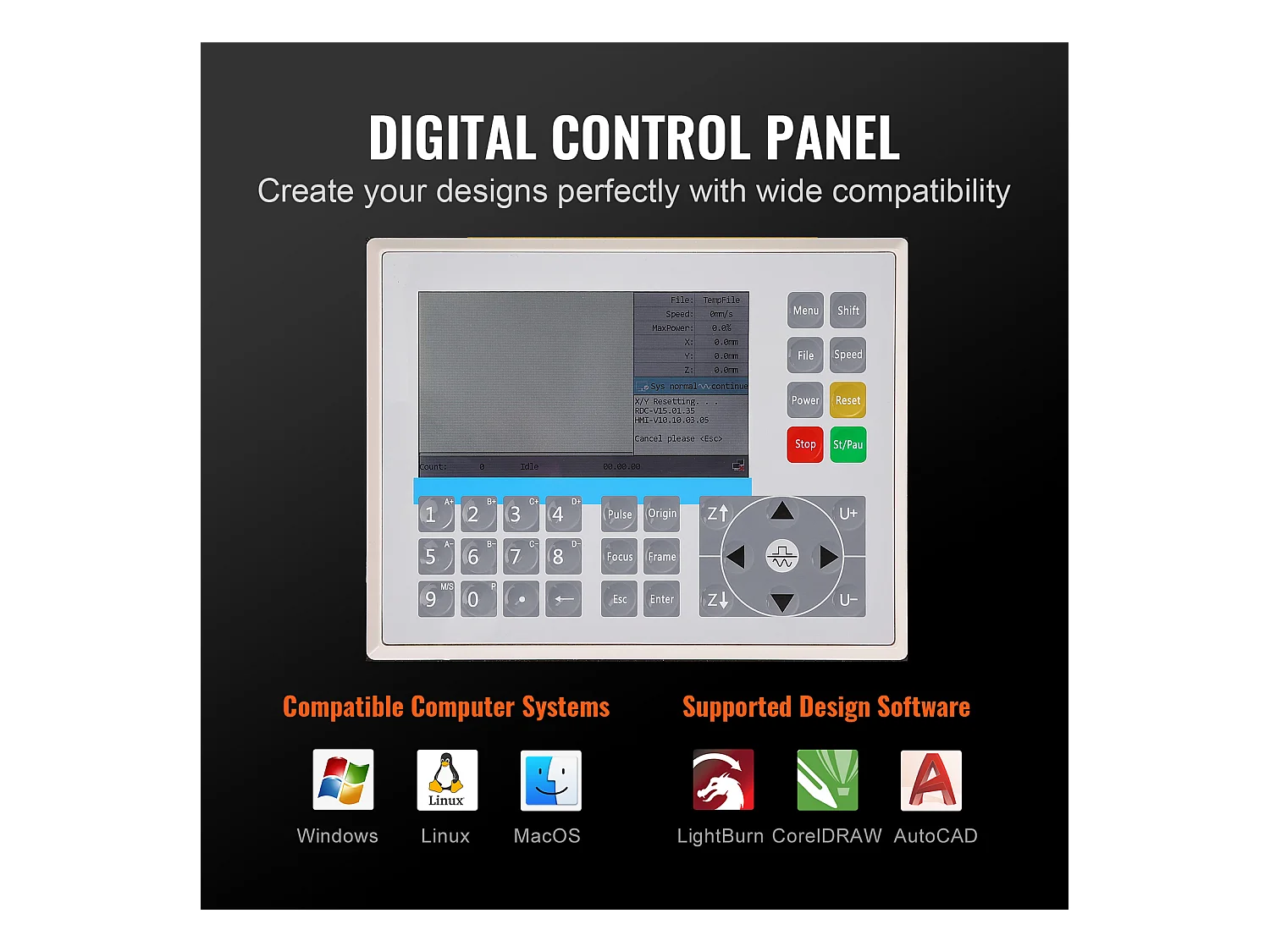Grabador Laser CO₂ 130 W SucceBuy, Piatto 900x1400 mm, Pannello di Controllo Numerico, per Legno, Acrilico e Tela