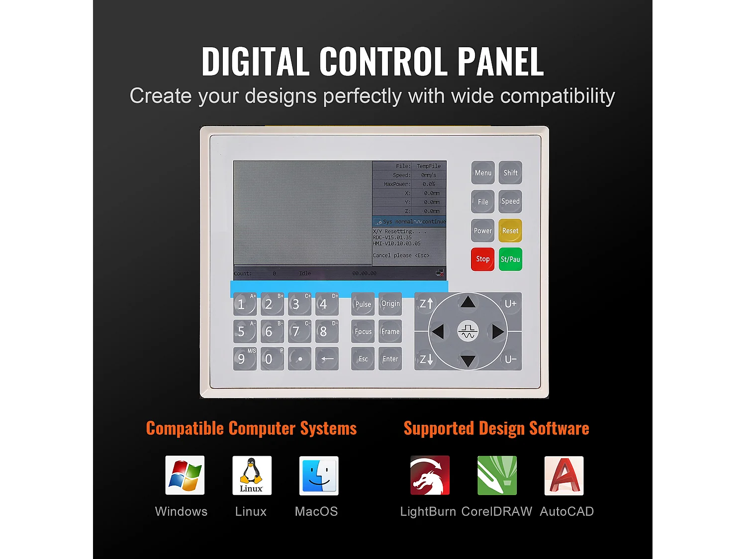 Graveur Laser CO₂ 130 W SucceBuy, Plateau 900x1400 mm, Panneau de Commande Numérique, pour le Bois, l’Acrylique et le Tissu