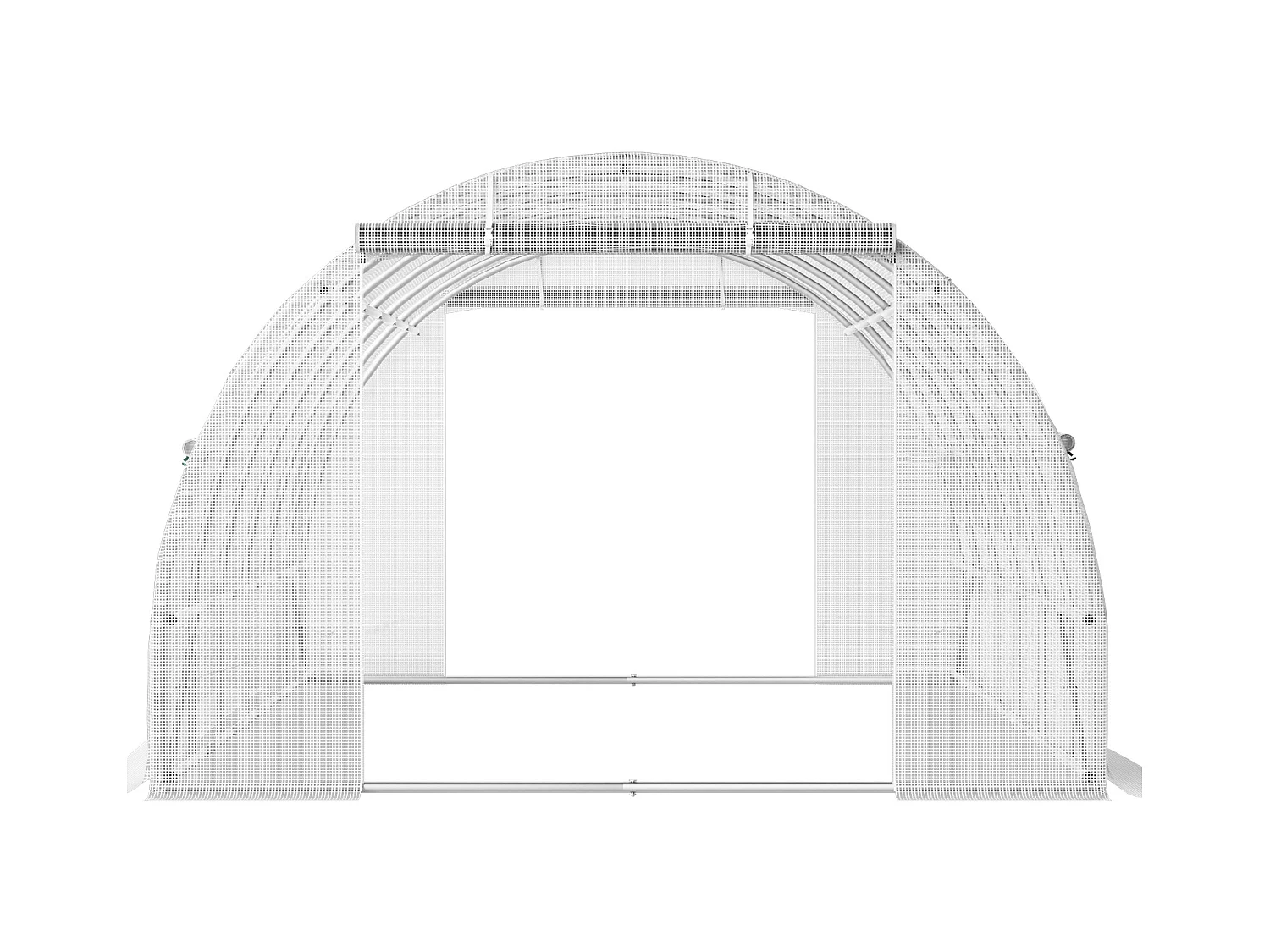 Serre Tunnel de Plain-Pied Ophorn, Cadre Galvanisé, Couverture Imperméable 20x10x7 Pi