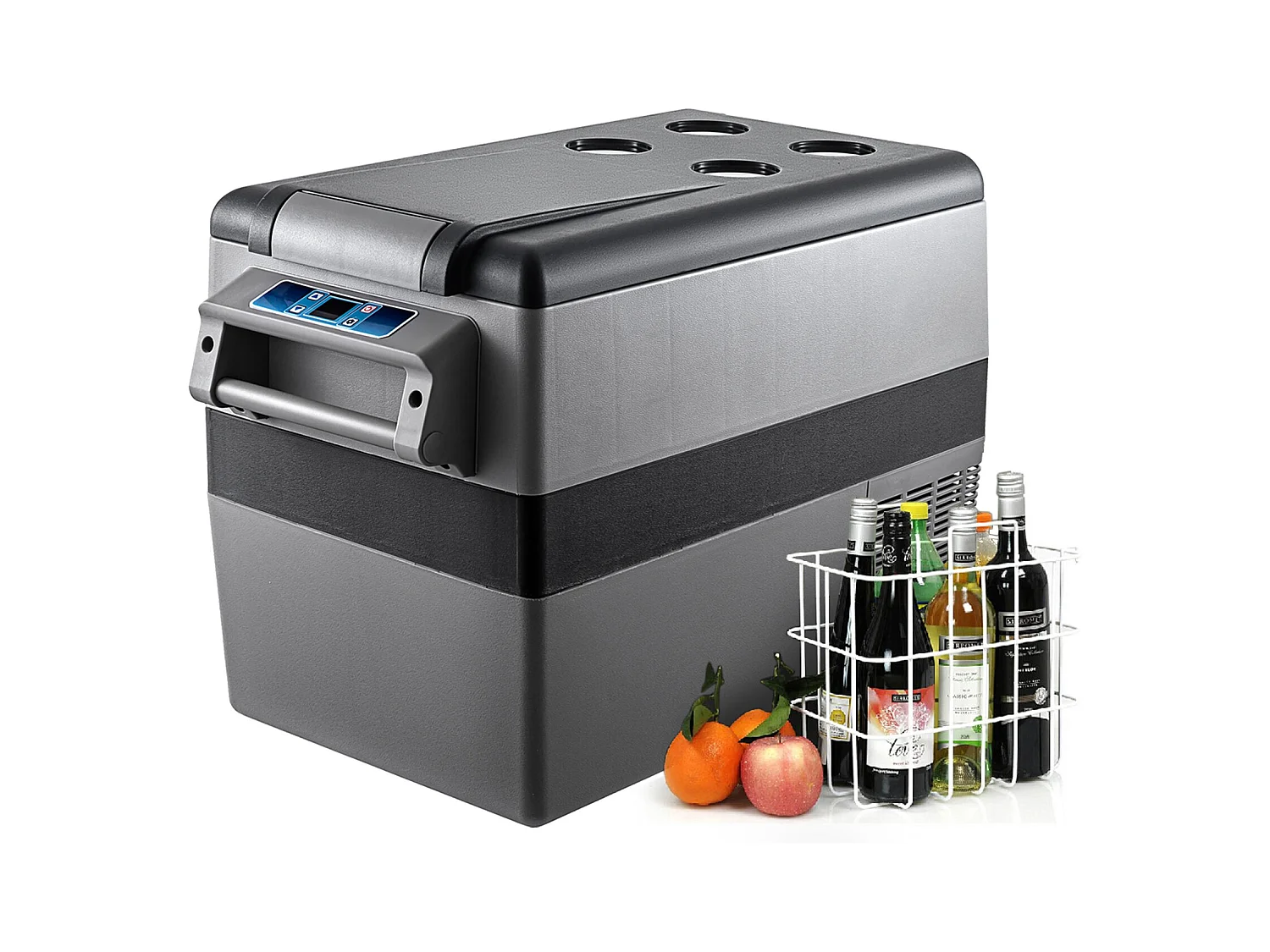 Réfrigérateur de Voiture Portable 45L SucceBuy, Réfrigérateur Congélateur Compact, 220V, pour la Maison et la Voiture