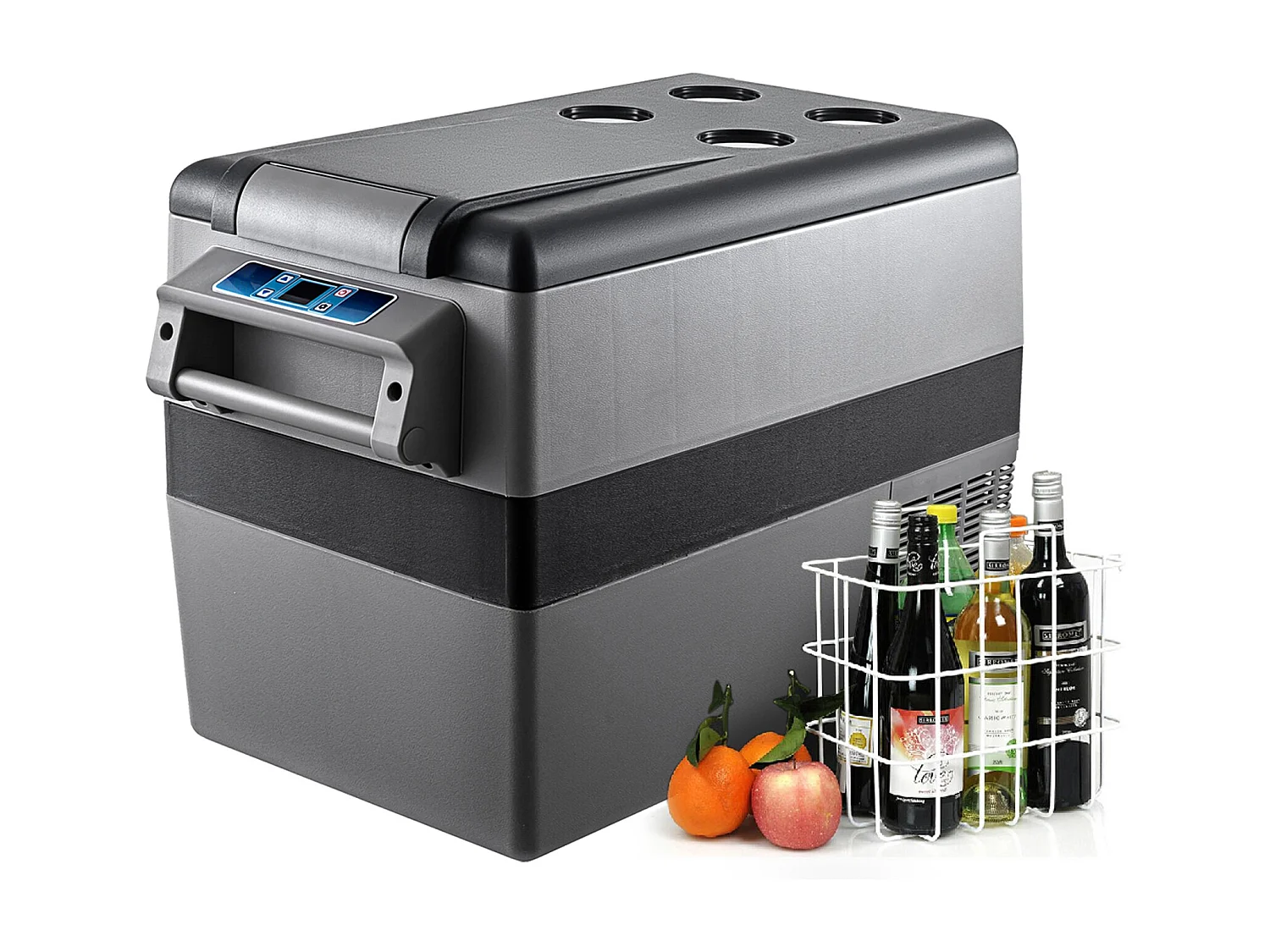 Réfrigérateur de Voiture Portable 45L SucceBuy, Réfrigérateur Congélateur Compact, 220V, pour la Maison et la Voiture