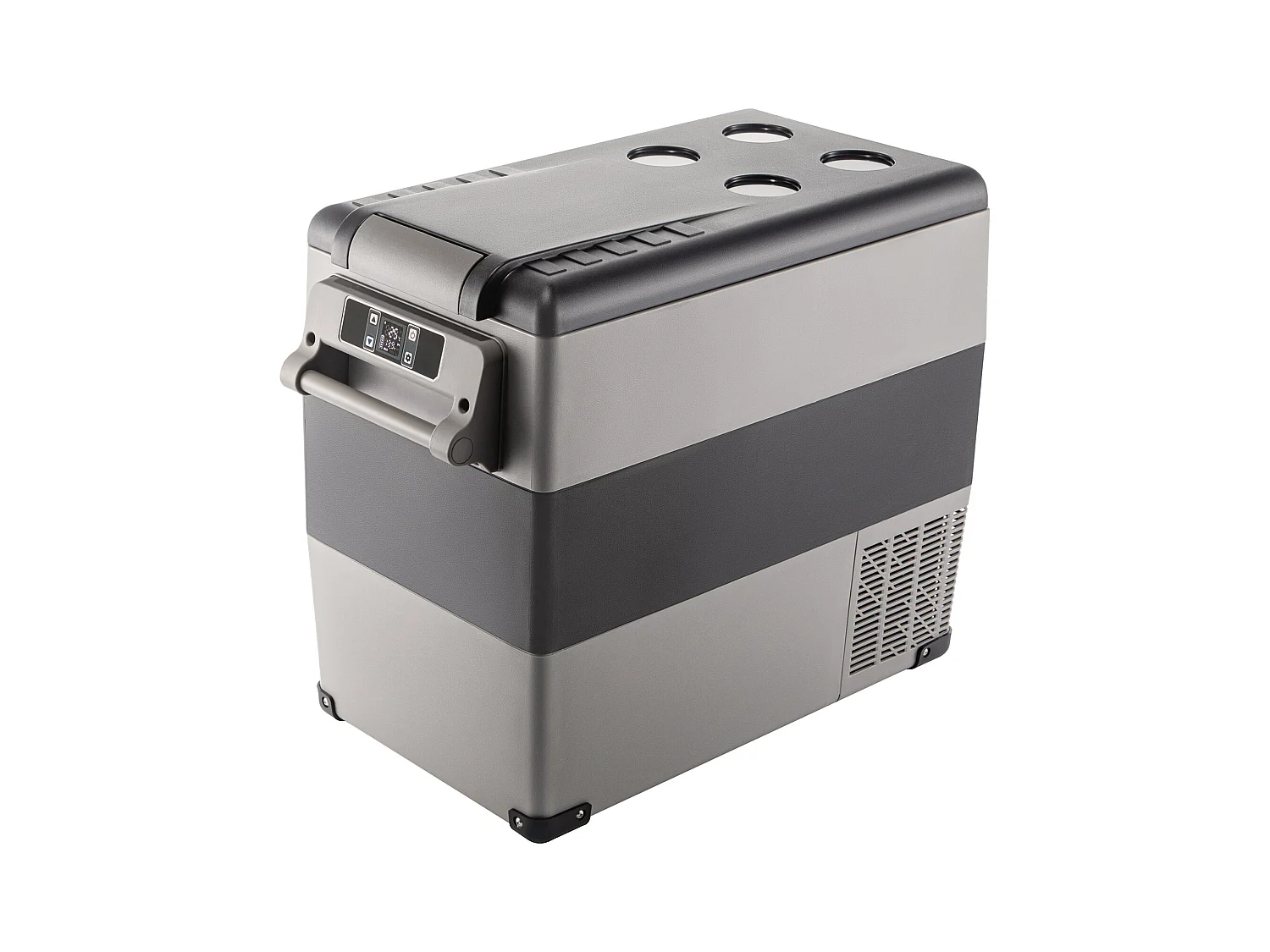 Réfrigérateur de Voiture Portable SucceBuy 55L, avec Compresseur LG, Congélateur Compact pour la maison et les Voyages, 220V, Argent