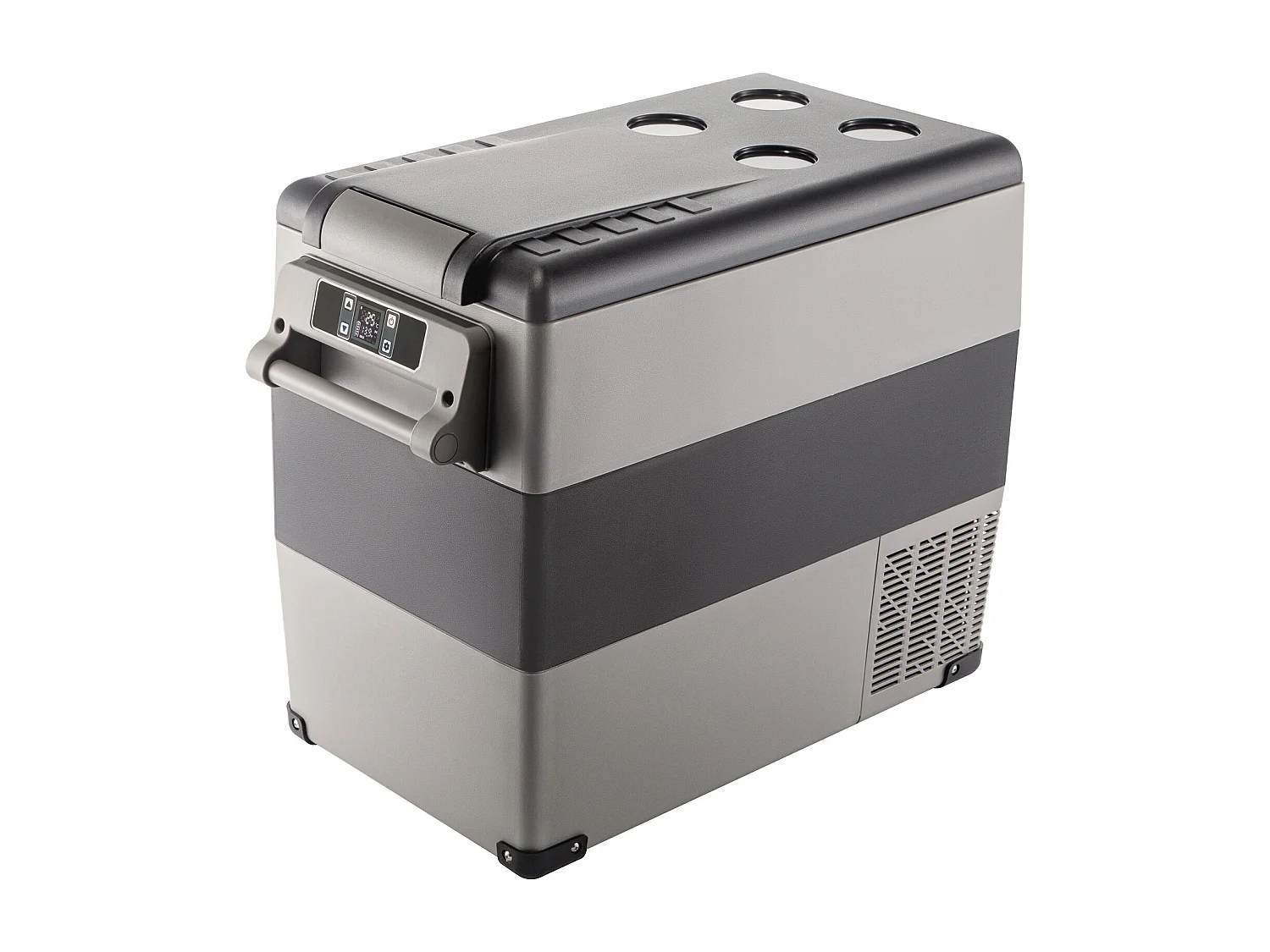 Réfrigérateur de Voiture Portable SucceBuy 55L, avec Compresseur LG, Congélateur Compact pour la maison et les Voyages, 220V, Argent