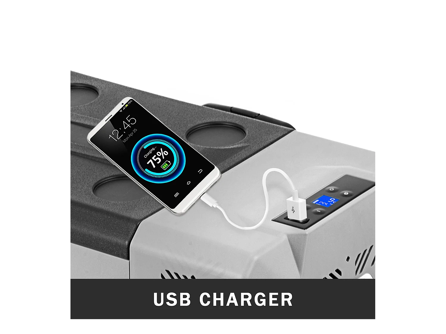 Réfrigérateur-Congélateur Portable pour Voiture SucceBuy 30 L, Compresseur à Zone Unique pour Voiture/Maison