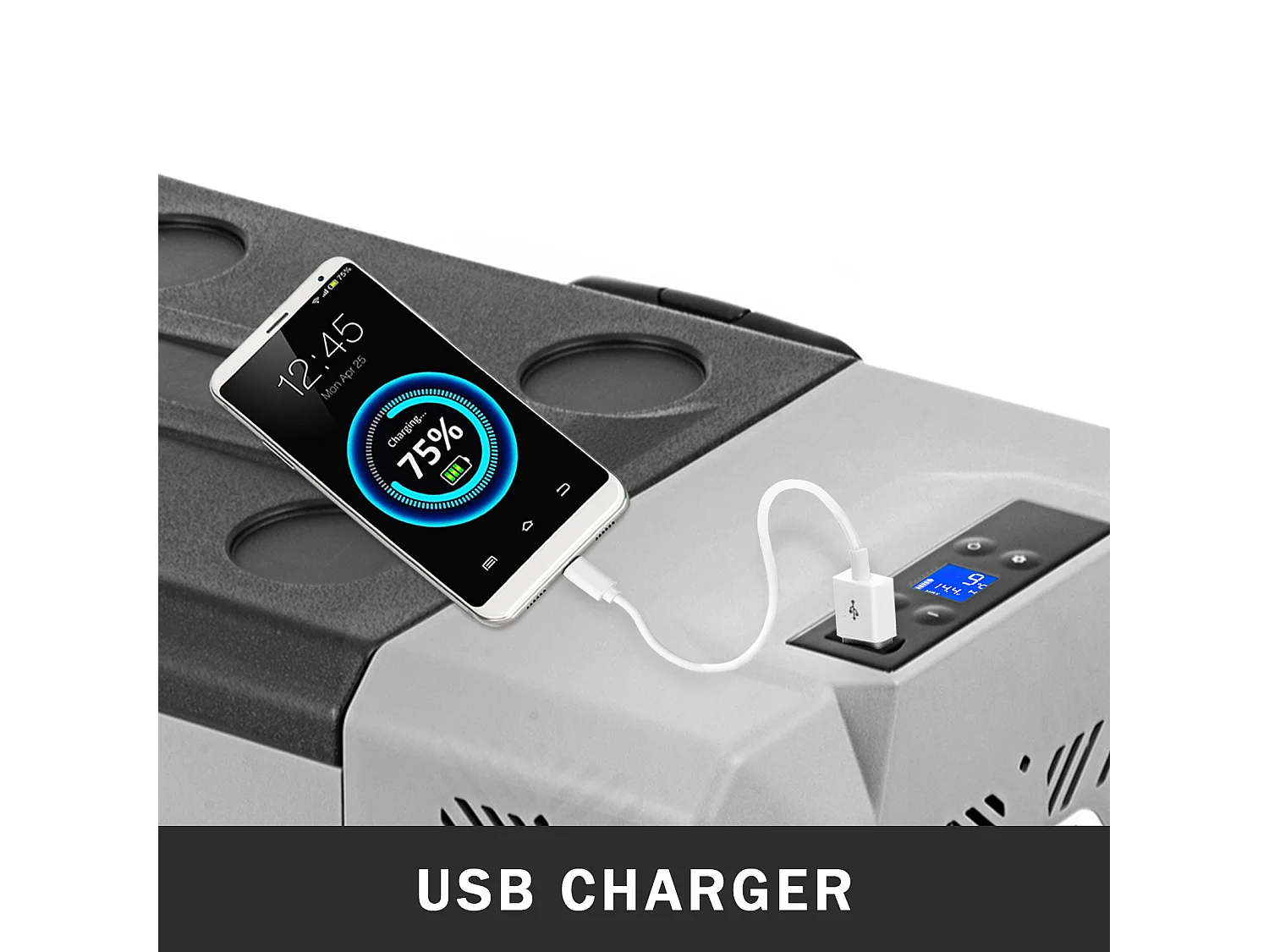 30L Przenośna lodówka Samochodowa z zamrażarką SucceBuy, Kompresor Jednostrefowy do Samochodu/Domu