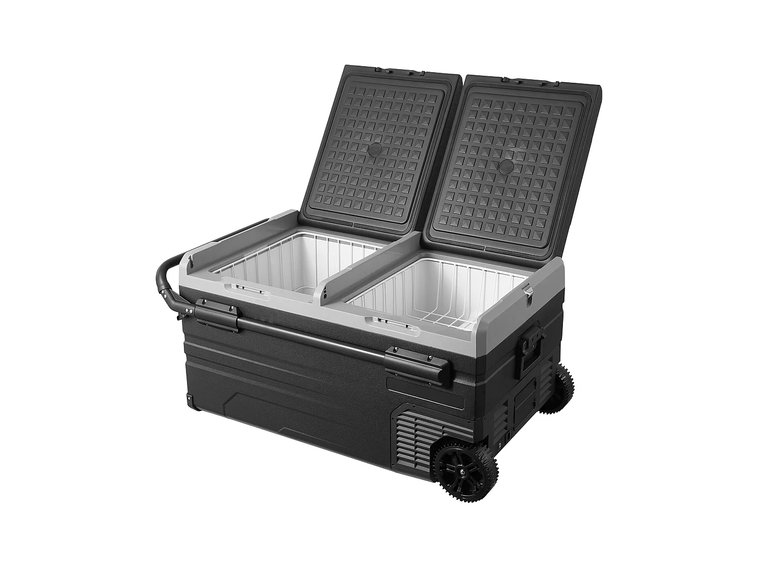Réfrigérateur de Voiture Portable avec SucceBuy Compresseur 95 L Double Zone pour Voiture et Maison