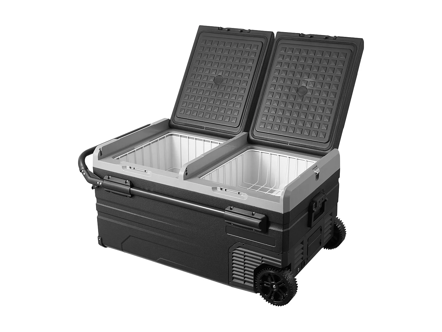 Réfrigérateur de Voiture Portable avec SucceBuy Compresseur 95 L Double Zone pour Voiture et Maison