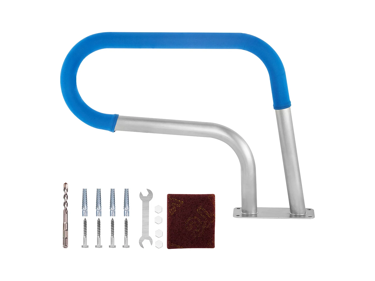 Rampe de Piscine SucceBuy 30 x 22 po en Acier Inoxydable avec Revêtement Antidérapant