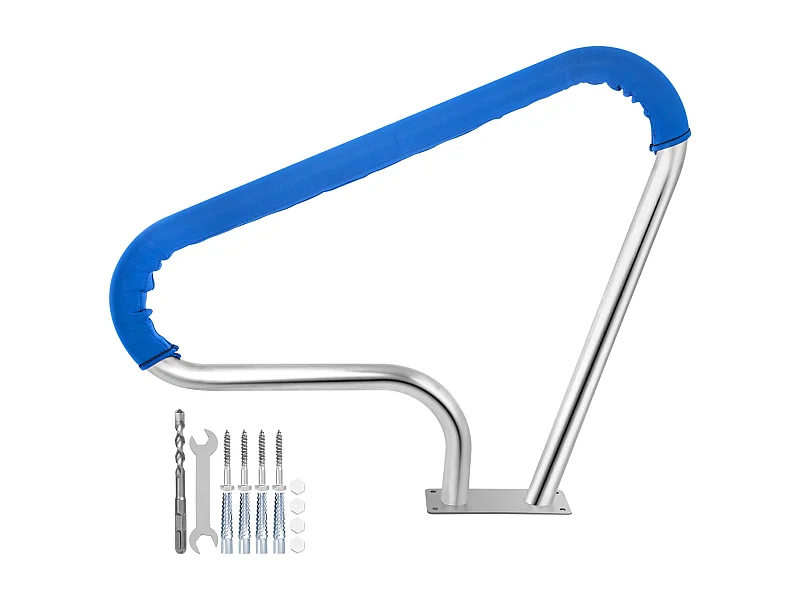 Rampe de Piscine SucceBuy Pool Rail 39x32 » Garde-corps de Piscine en Acier Inoxydable avec Couverture Grip