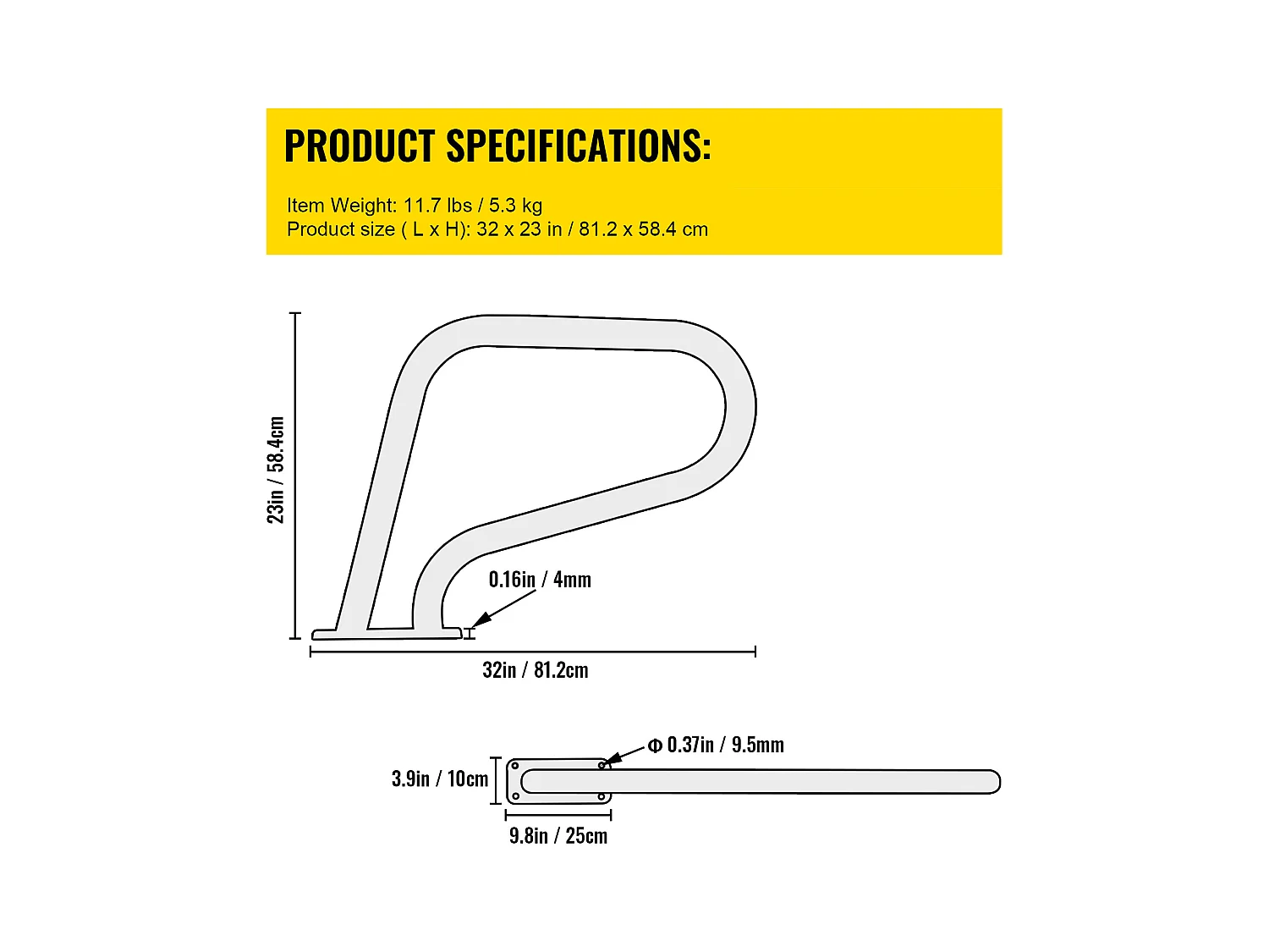 Rampe de Piscine SucceBuy Pool Rail 32x23 » Garde-corps de Piscine en Acier Inoxydable