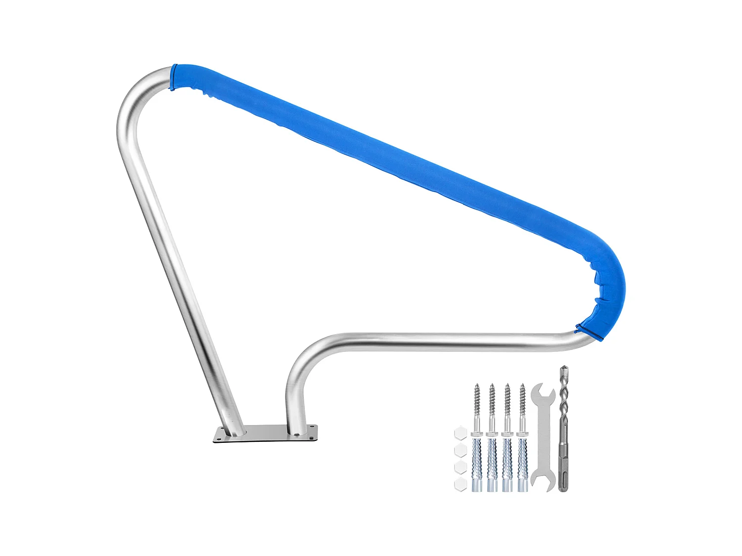 Rampe de Piscine SucceBuy Pool Rail, 48x32" Main Courante en Acier Inoxydable avec Couverture Grip