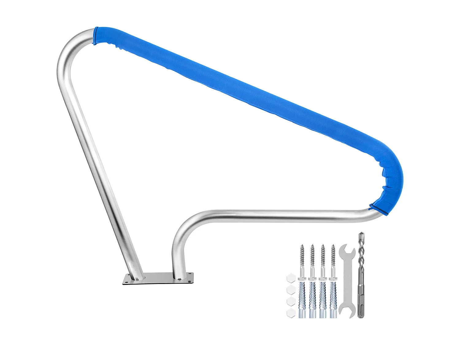 Rampe de Piscine SucceBuy Pool Rail, 48x32" Main Courante en Acier Inoxydable avec Couverture Grip